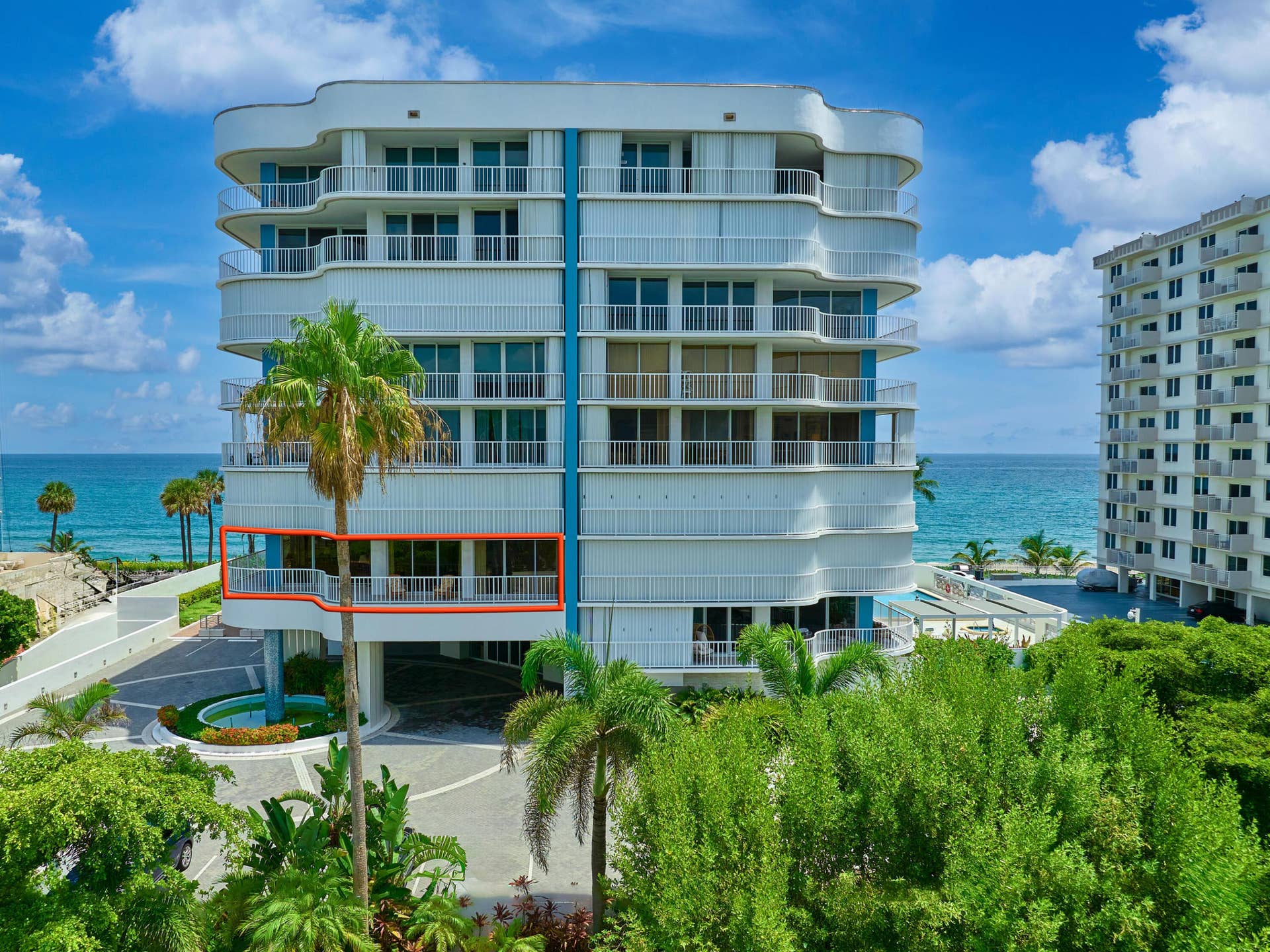 3211 S Ocean Boulevard, #403, Highland Beach, FL 33487 VILLA MARE ENTRANCE