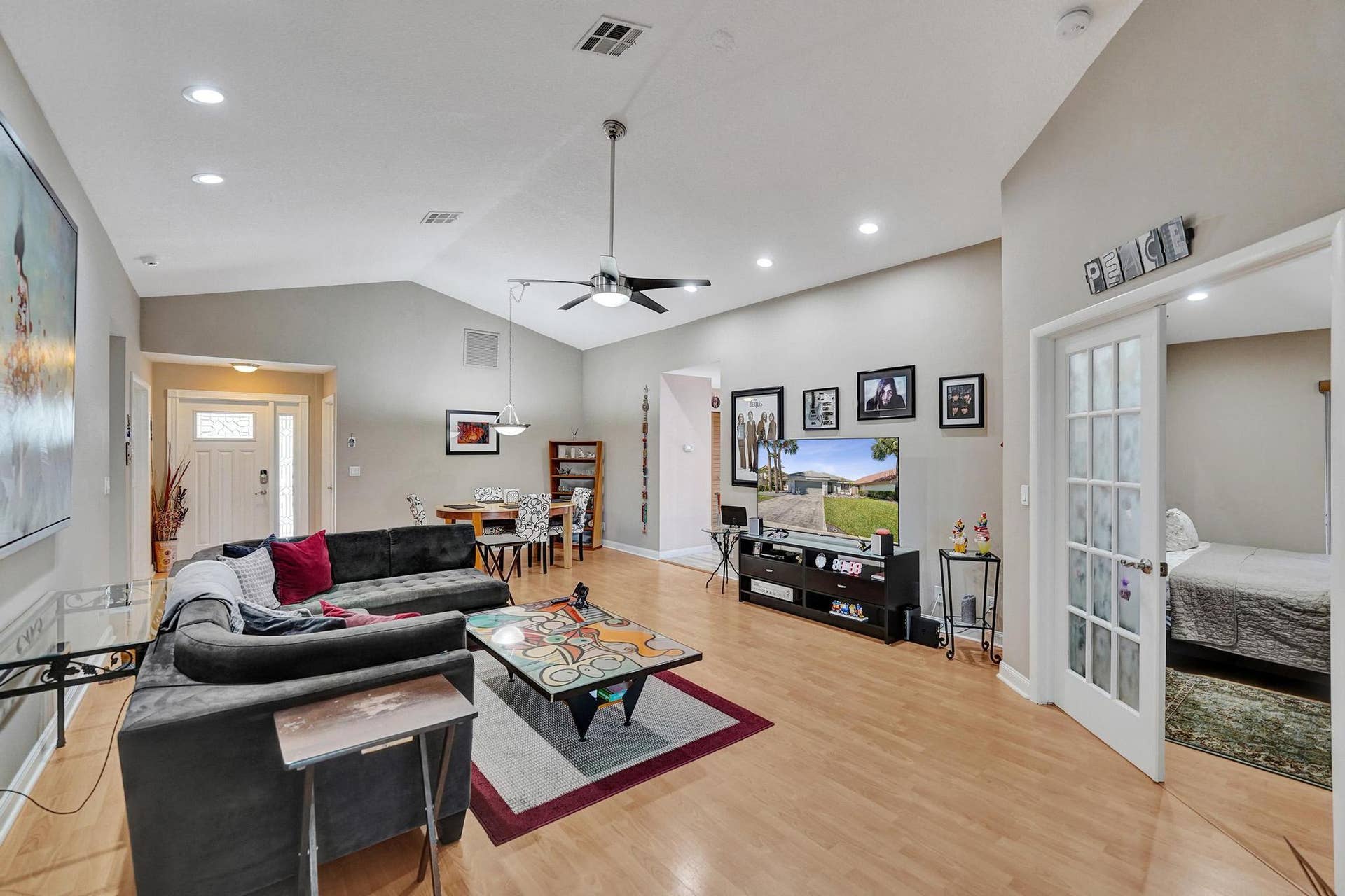 9355 NW 18TH Drive, Plantation, FL 33322 Open concept living and dining