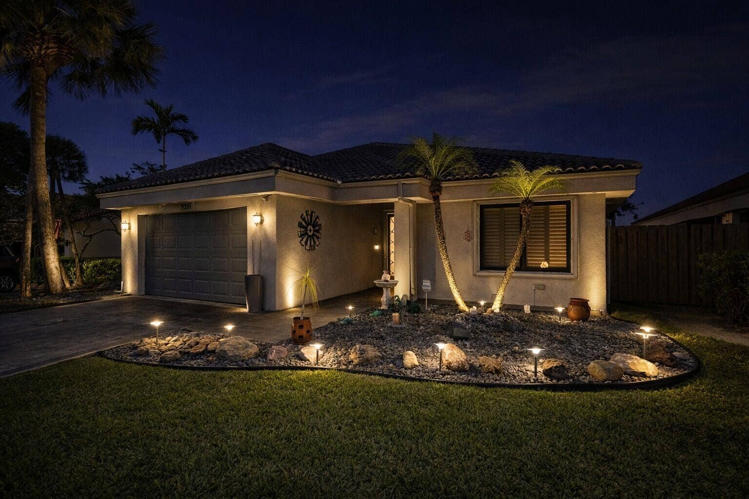 9355 NW 18TH Drive, Plantation, FL 33322 front night