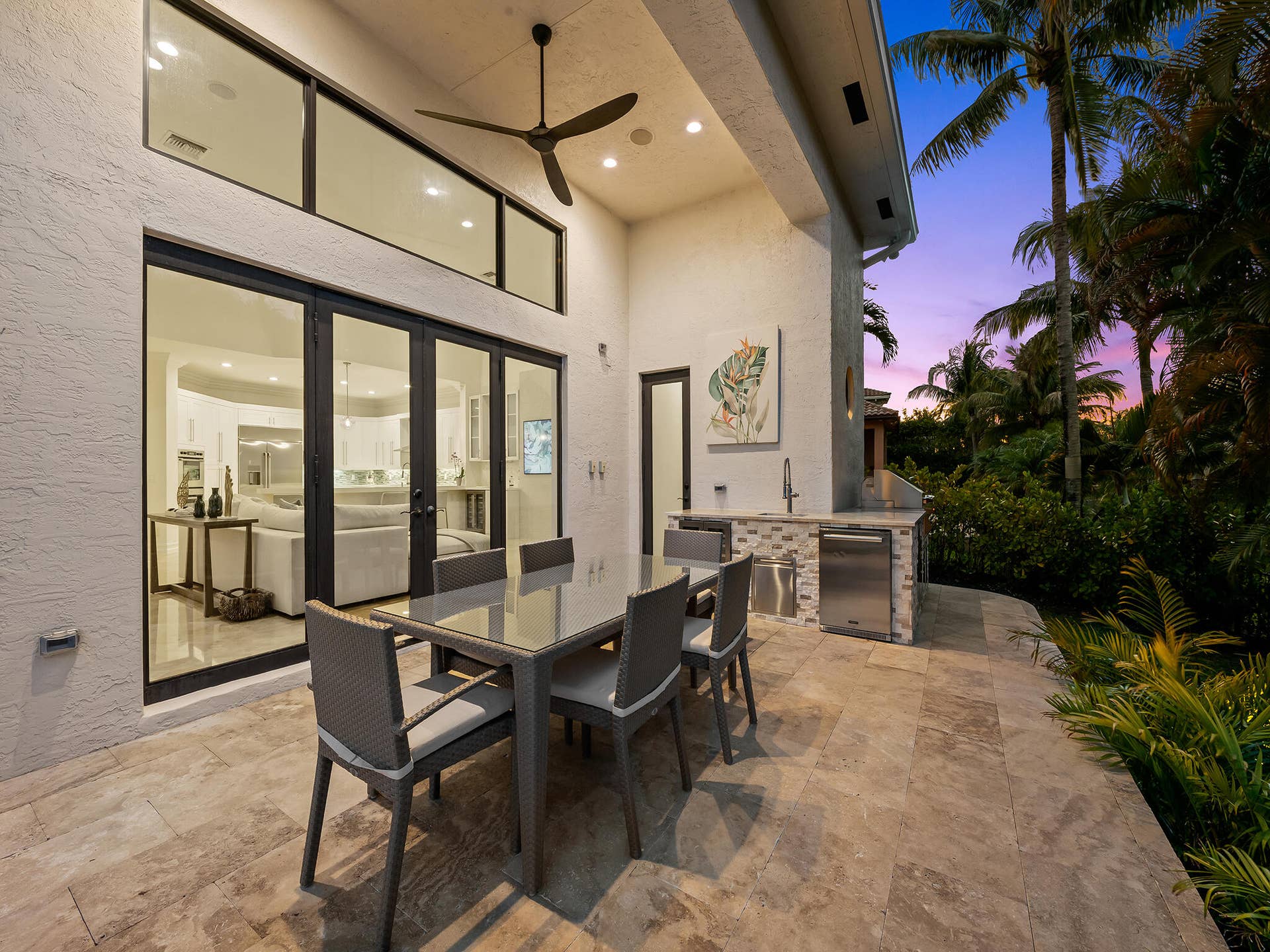 10241 KEY PLUM Street, Plantation, FL 33324 Family Room and Cabana Full Bath open to Covered Patio for Ourdoor Dining and Summer Kitchen