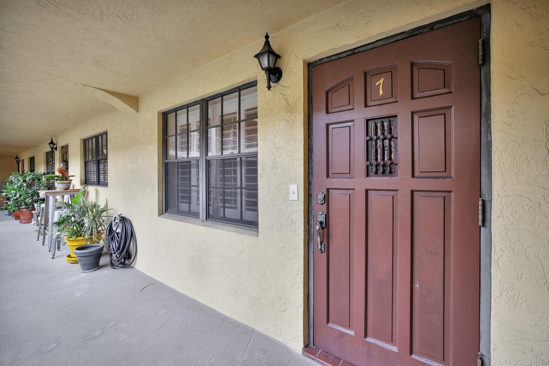 917 NE 16th Avenue, #7, Fort Lauderdale, FL 33304 Front Door of Unit 7
