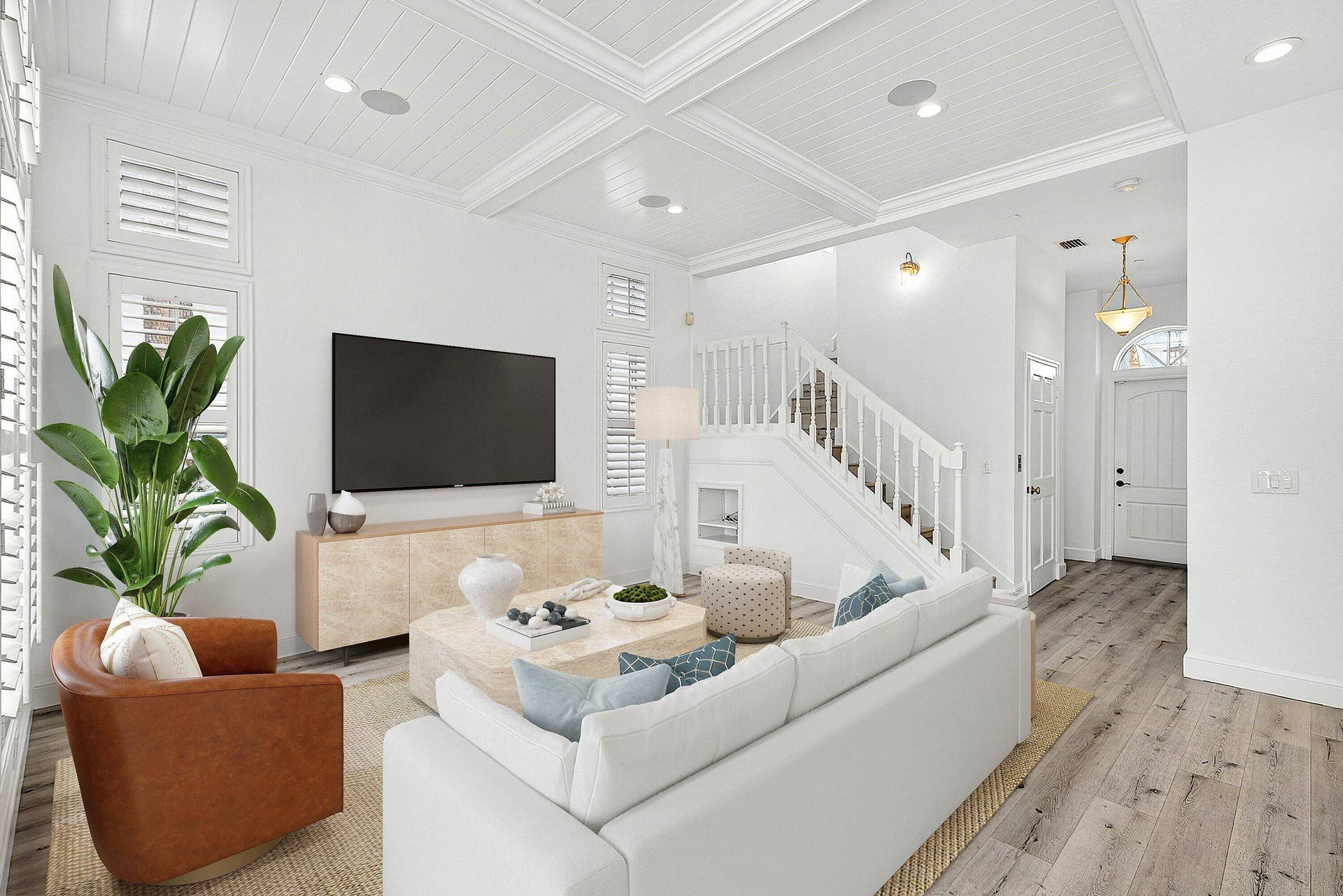 130 JUPITER KEY Road, Jupiter, FL 33477 Virtually staged 1st floor living area