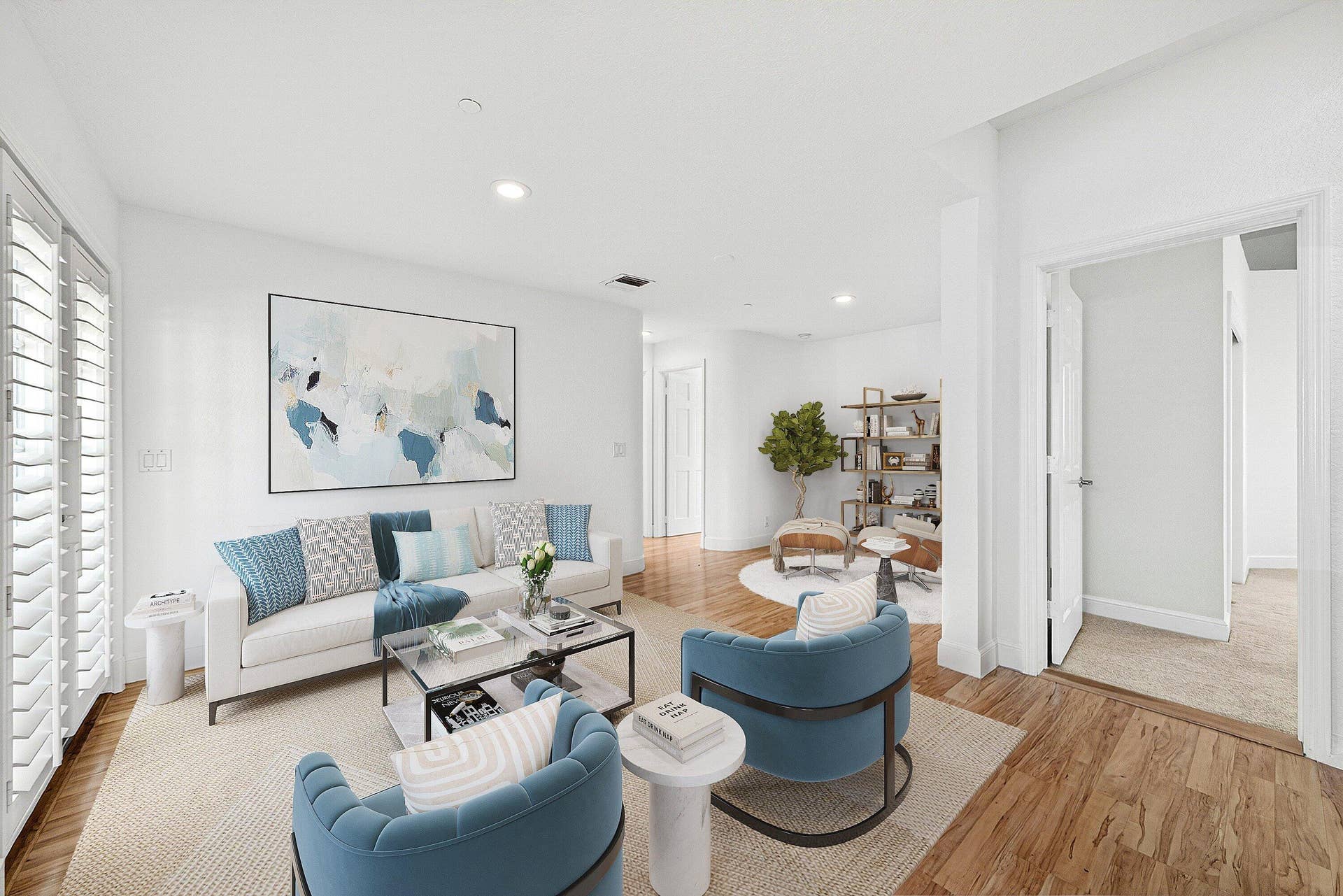 130 JUPITER KEY Road, Jupiter, FL 33477 Virtually staged 2nd fl living area