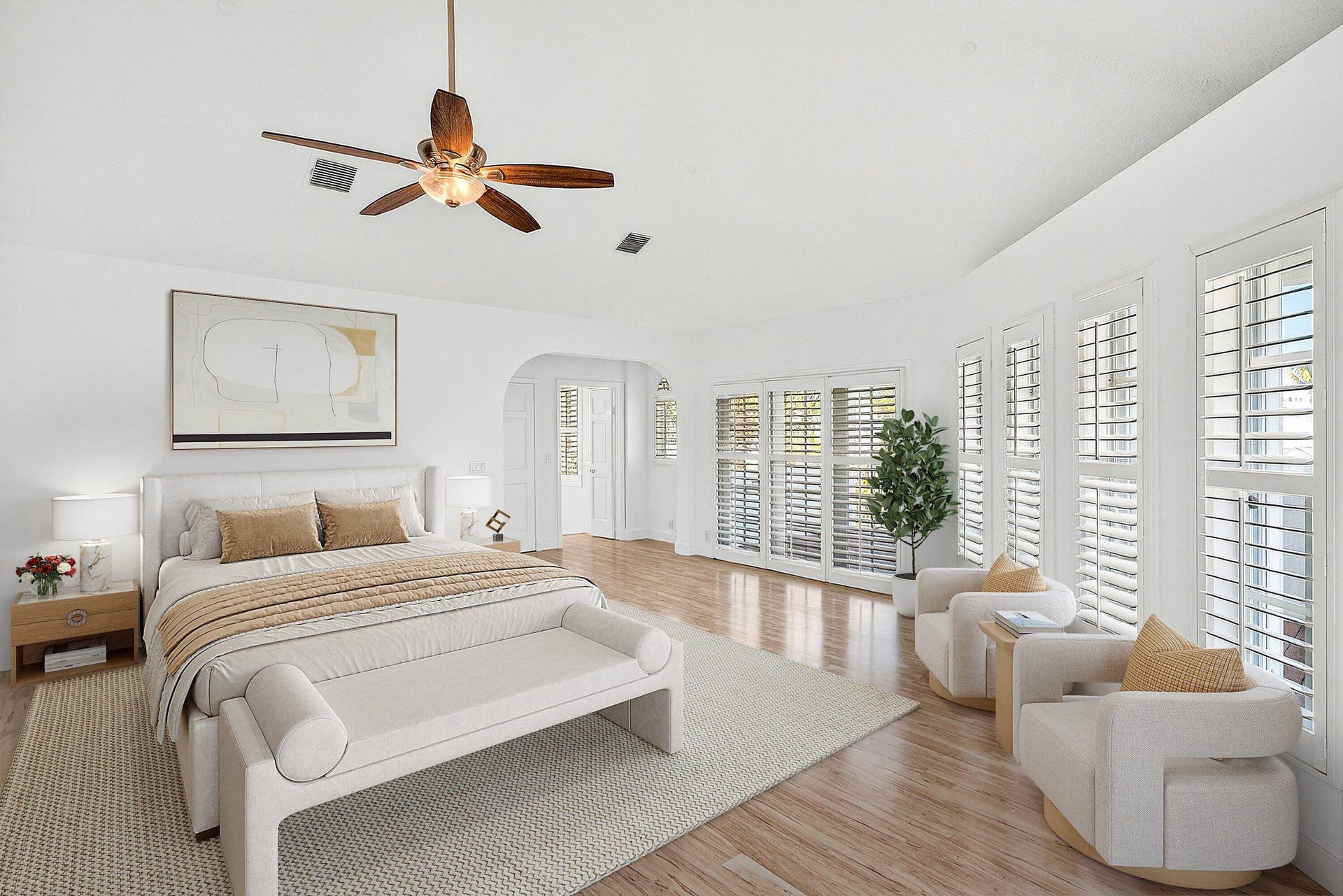 130 JUPITER KEY Road, Jupiter, FL 33477 Virtually staged primary suite