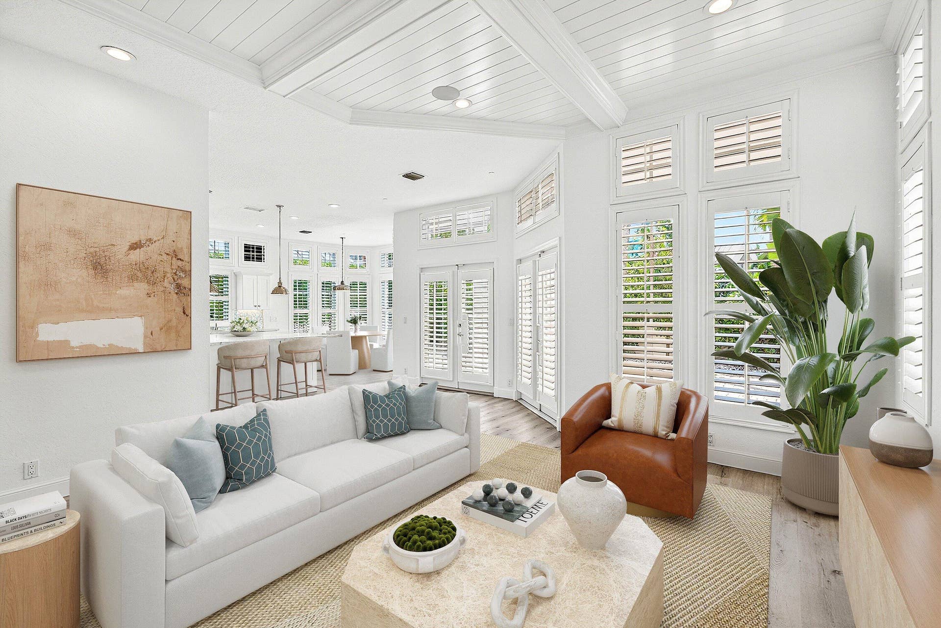 130 JUPITER KEY Road, Jupiter, FL 33477 Virtually staged 1st floor living area