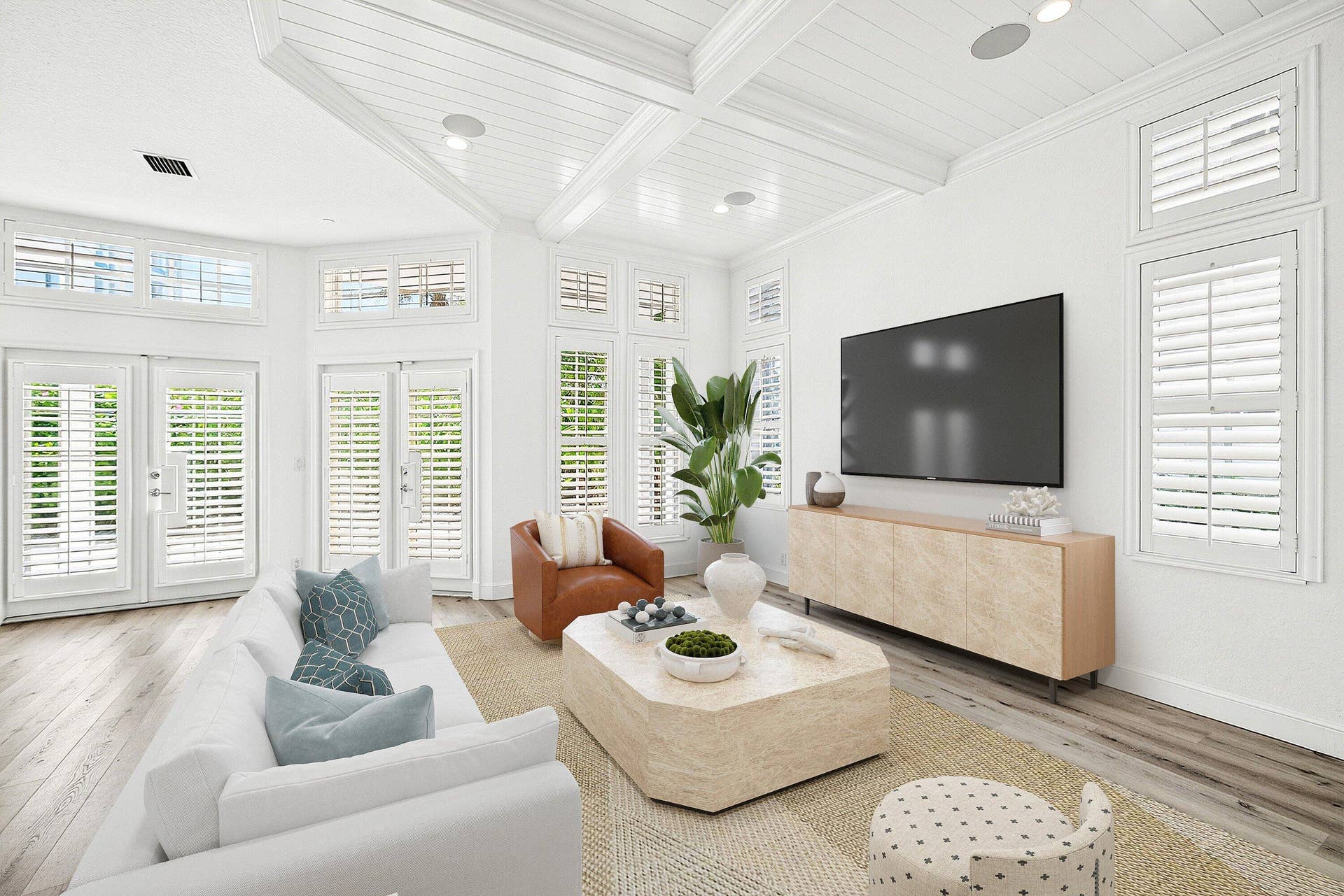 130 JUPITER KEY Road, Jupiter, FL 33477 virtually staged 1st floor living area