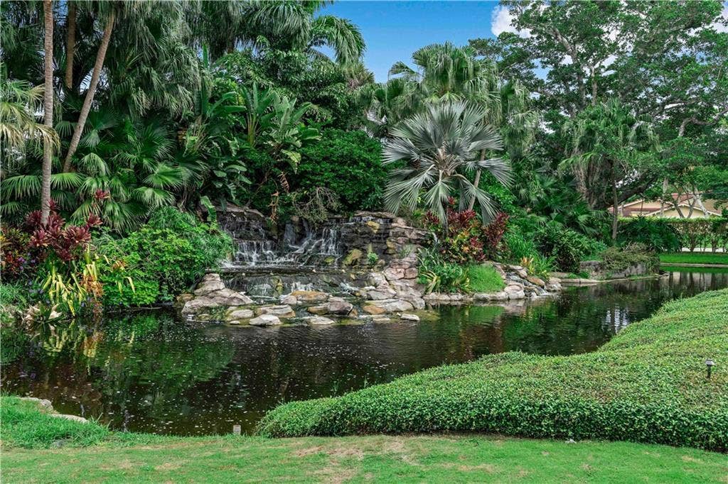 2738 DEER CREEK KELLY BROOKE Lane, Deerfield Beach, FL 33442 Waterfalls outside the ballroom.