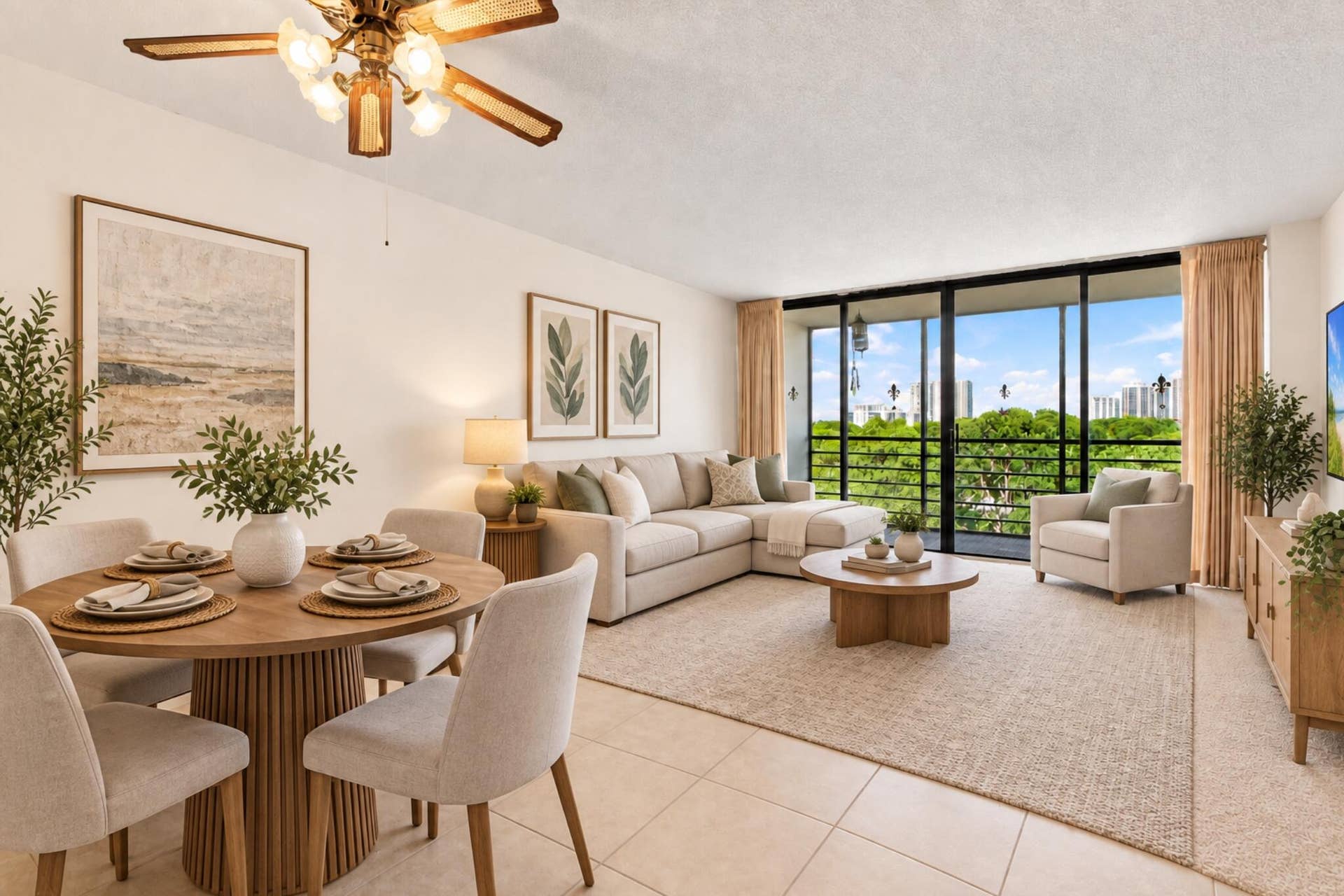 20400 W COUNTRY CLUB Drive, #609, Aventura, FL 33180 Virtually Staged