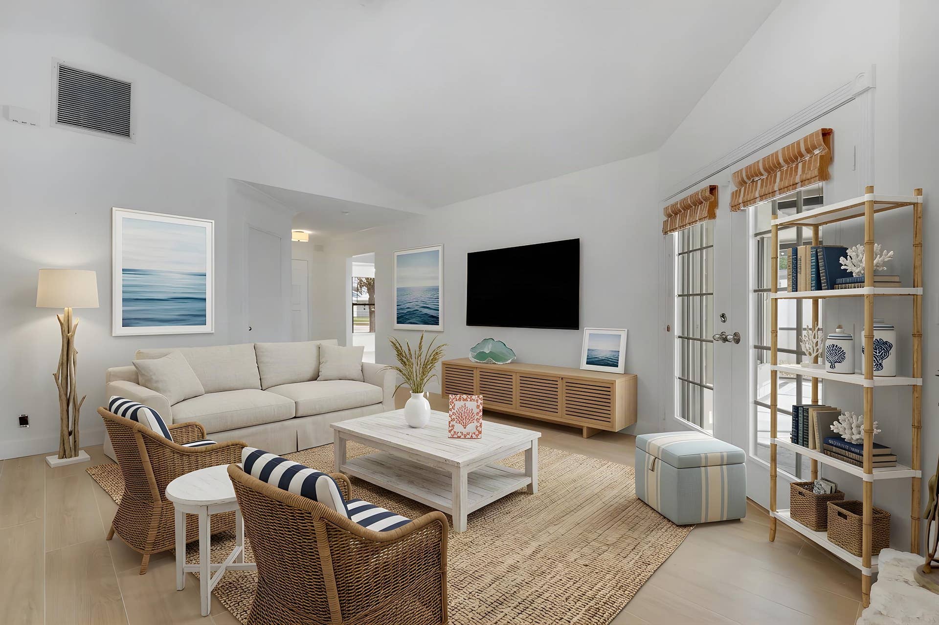 6208 Michael Street, Jupiter, FL 33458 virtually staged living room