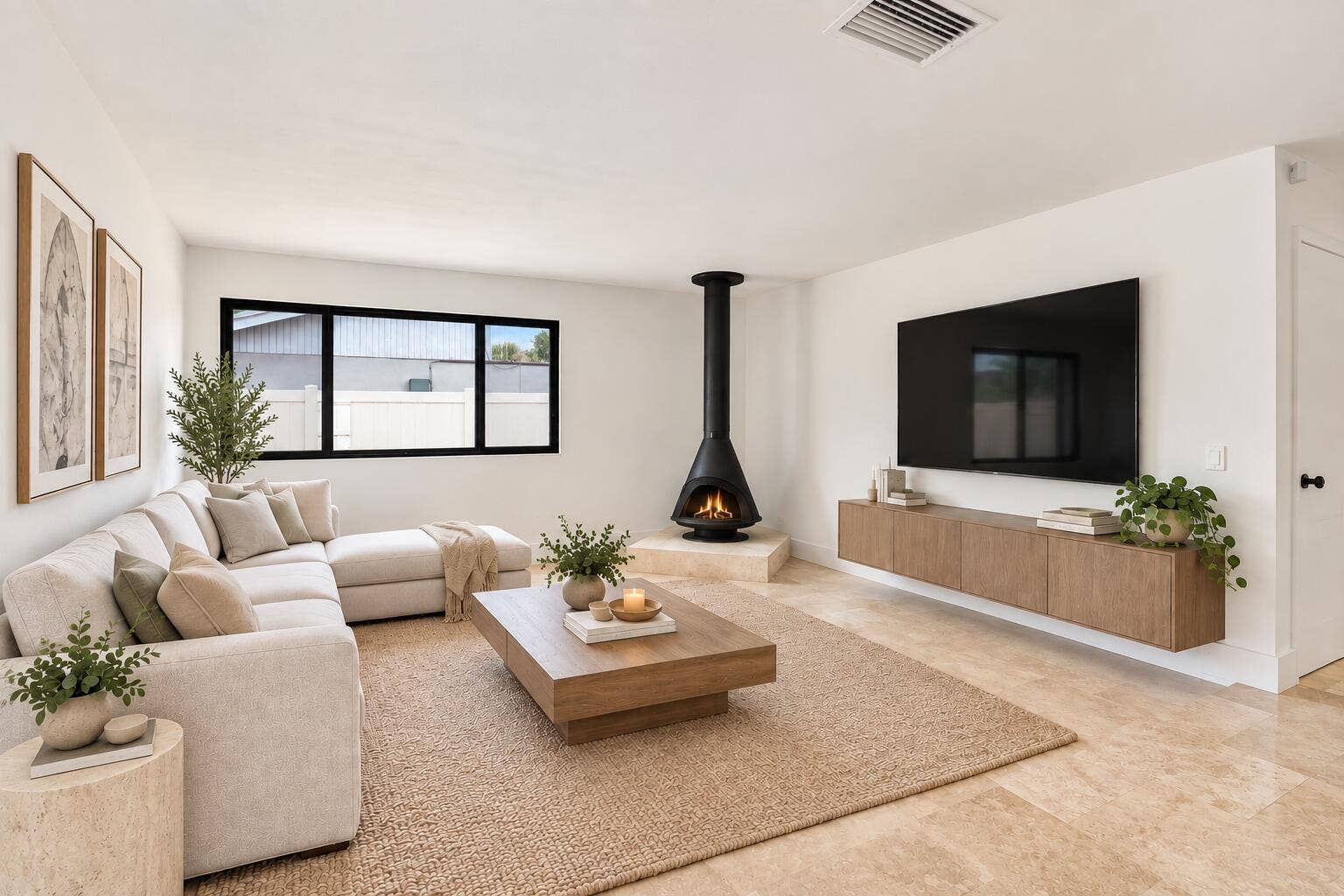 11905 SAILBOAT Drive, Cooper City, FL 33026 Virtually staged family room