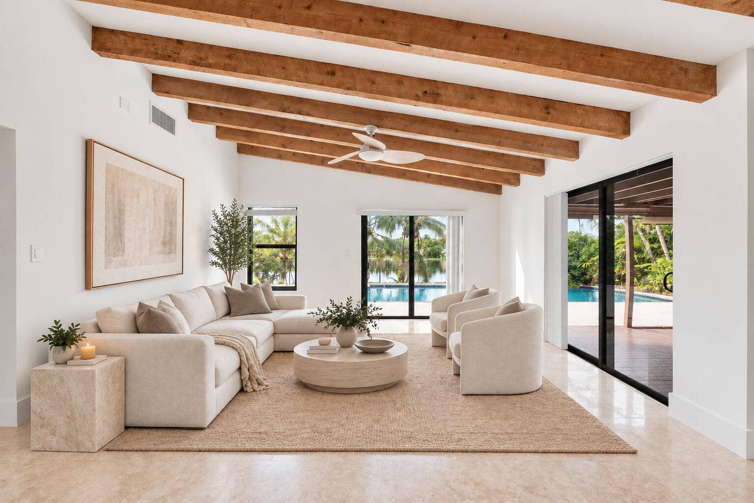 11905 SAILBOAT Drive, Cooper City, FL 33026 Virtually staged living room