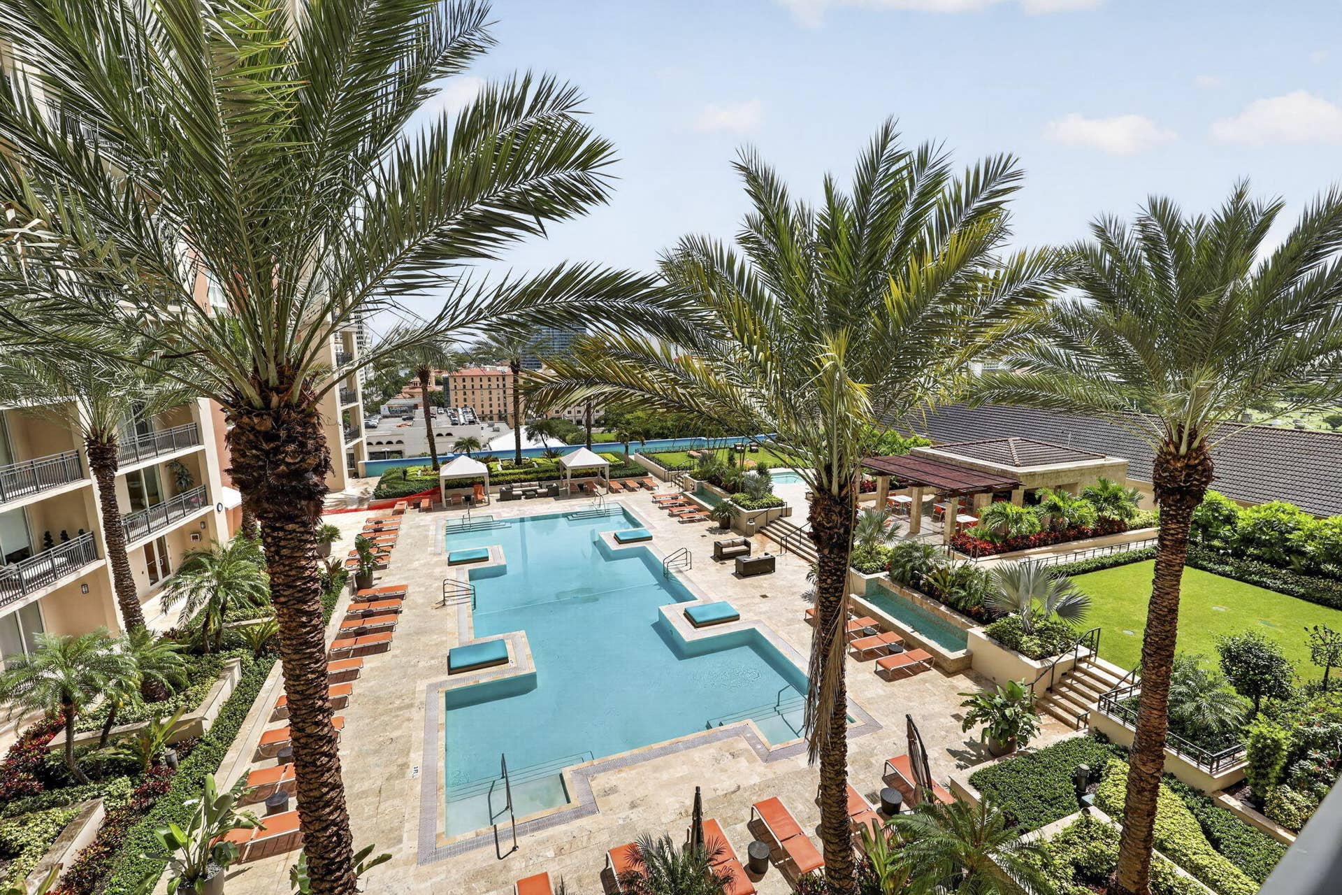 550 Okeechobee Boulevard, #1215, West Palm Beach, FL 33401 Pool-Facing Balcony Views