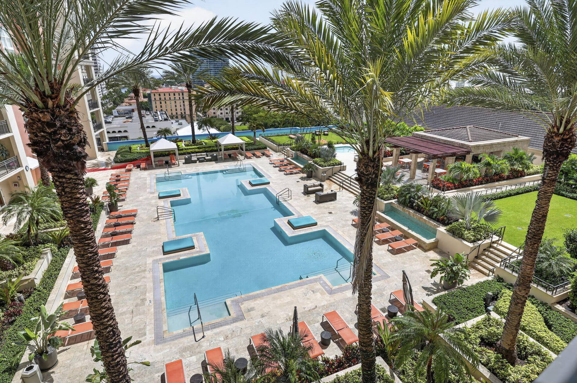 550 Okeechobee Boulevard, #1215, West Palm Beach, FL 33401 Pool-Facing Balcony Views