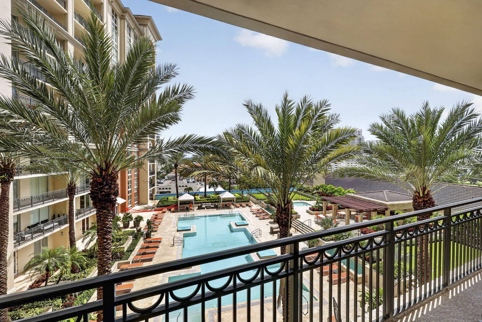 550 Okeechobee Boulevard, #1215, West Palm Beach, FL 33401 Pool-Facing Balcony Views