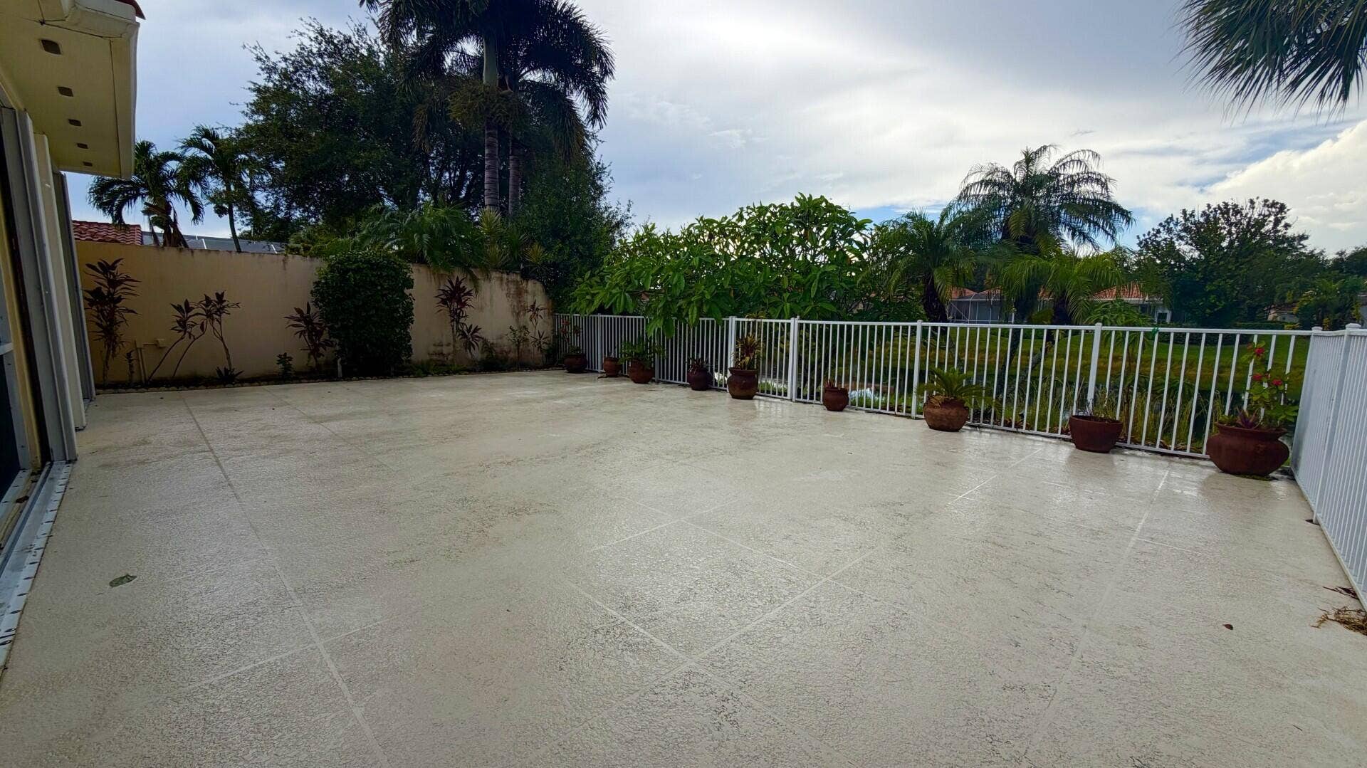2683 Irma Lake Drive, West Palm Beach, FL 33411 Open Fenced Patio