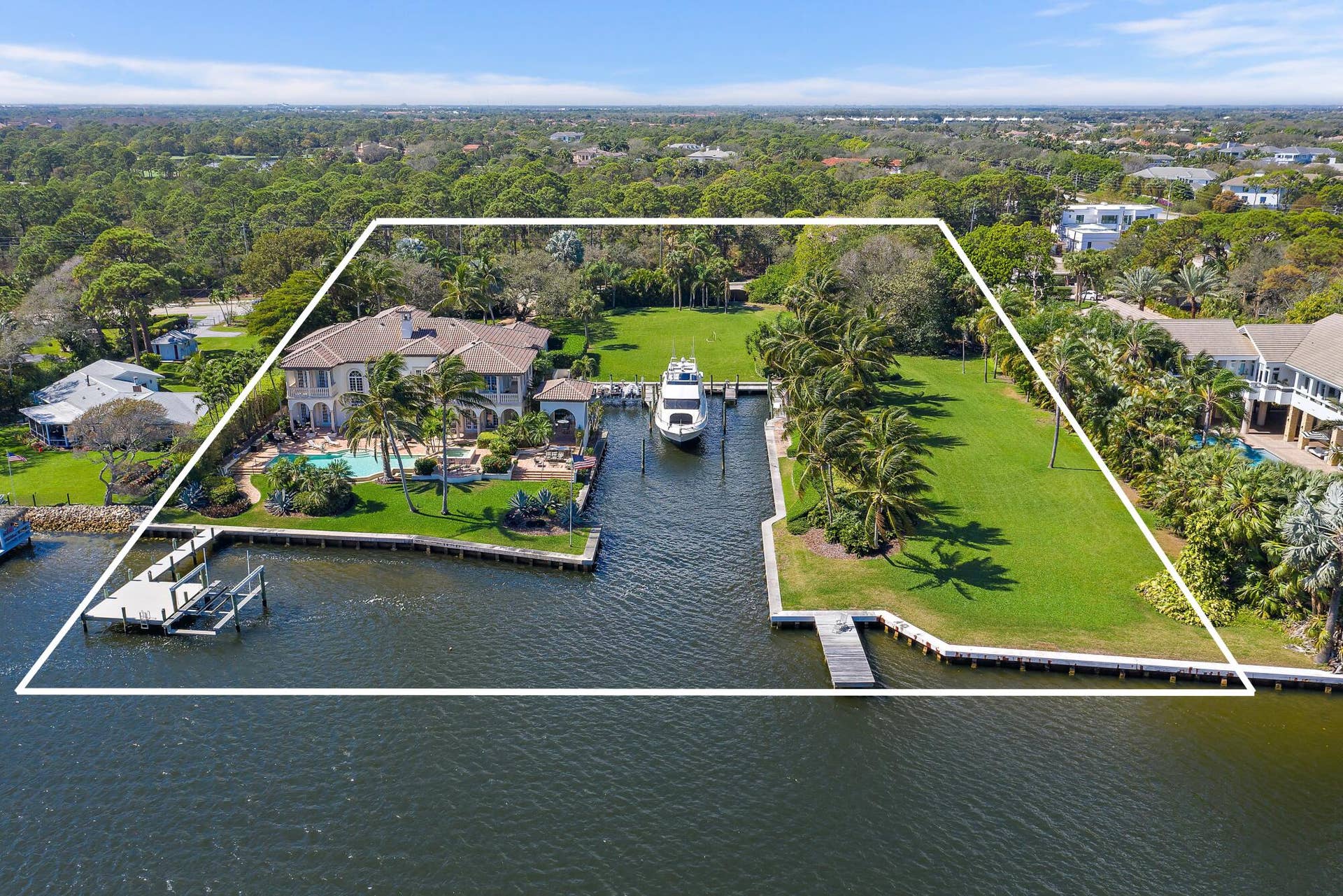 14898 PALMWOOD Road, Palm Beach Gardens, FL 33410 the LARGEST direct ICW parcel in the Northern Palm Beaches!