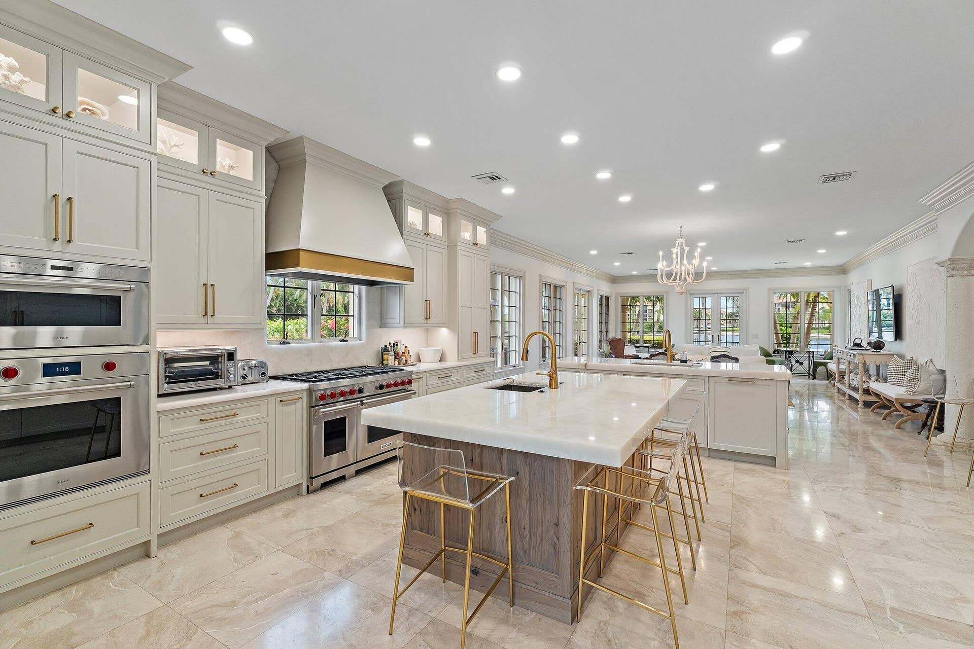14898 PALMWOOD Road, Palm Beach Gardens, FL 33410 wolf 8 burner range, double ovens, sub zero