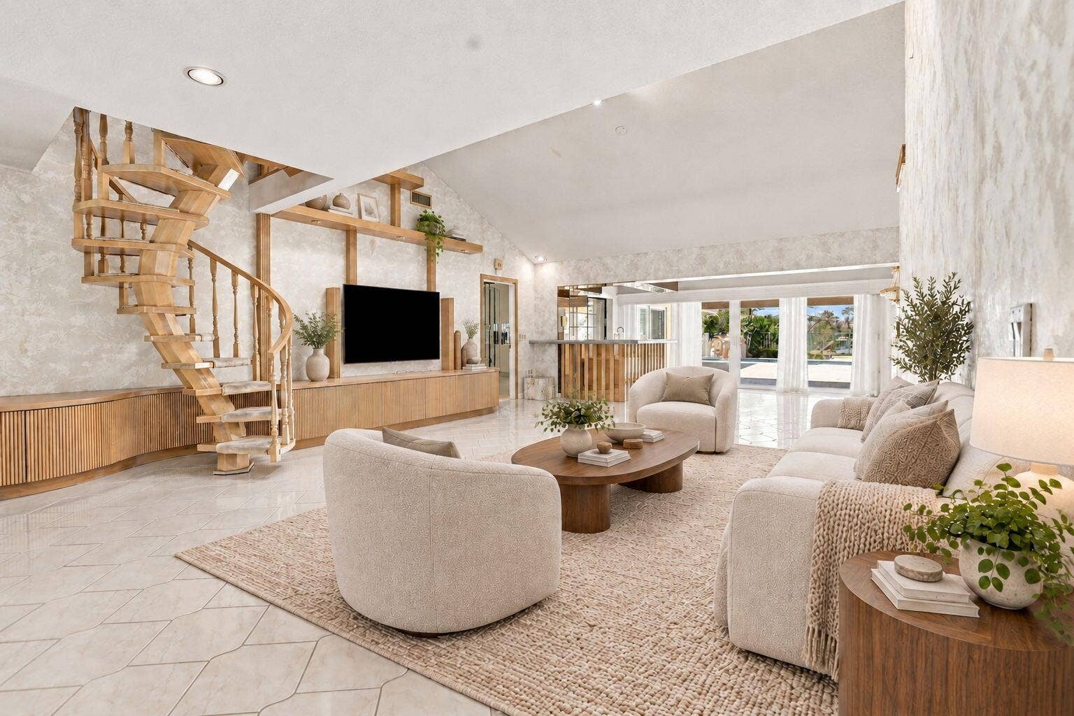 352 River Edge Road, Jupiter, FL 33477 Virtually Staged Living Room