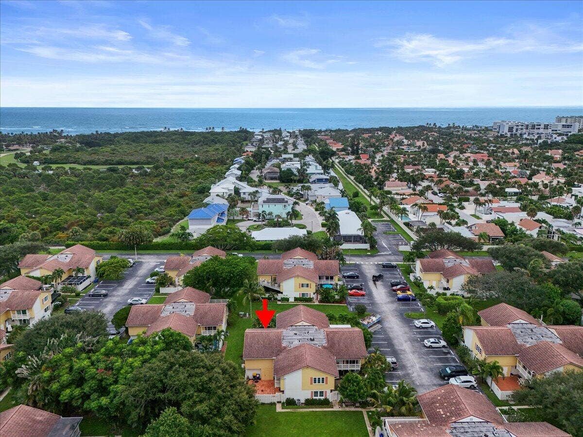 251 SEABREEZE Circle, Jupiter, Jupiter, FL 33477 Aerial to Beach