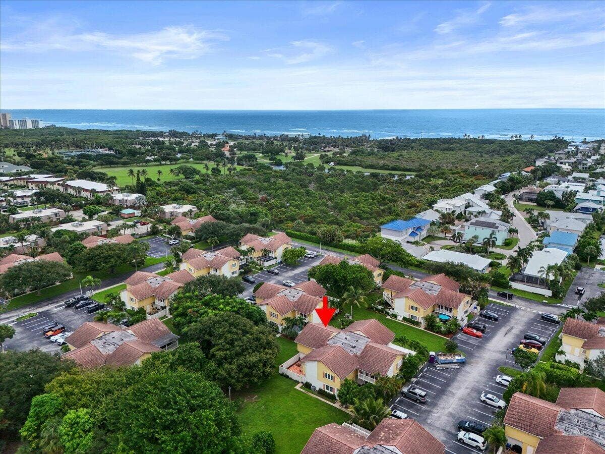 251 SEABREEZE Circle, Jupiter, Jupiter, FL 33477 Aerial to Beach