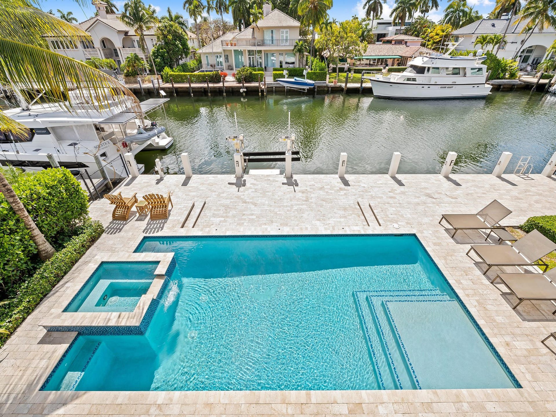 301 NE 23RD Avenue, Fort Lauderdale, FL 33305 Pool views from the upstairs balcony