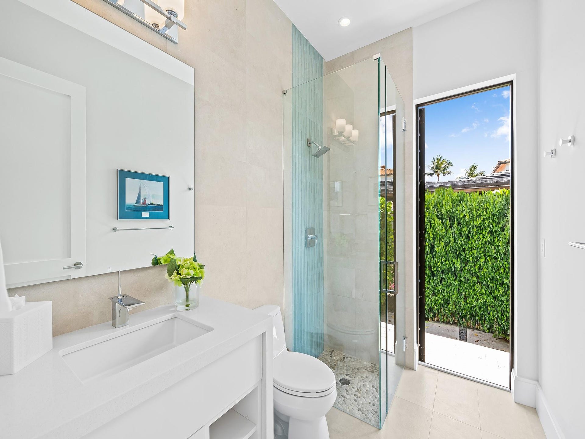 301 NE 23RD Avenue, Fort Lauderdale, FL 33305 Downstairs bathroom. Next to media room. Can be used as cabana bath as well