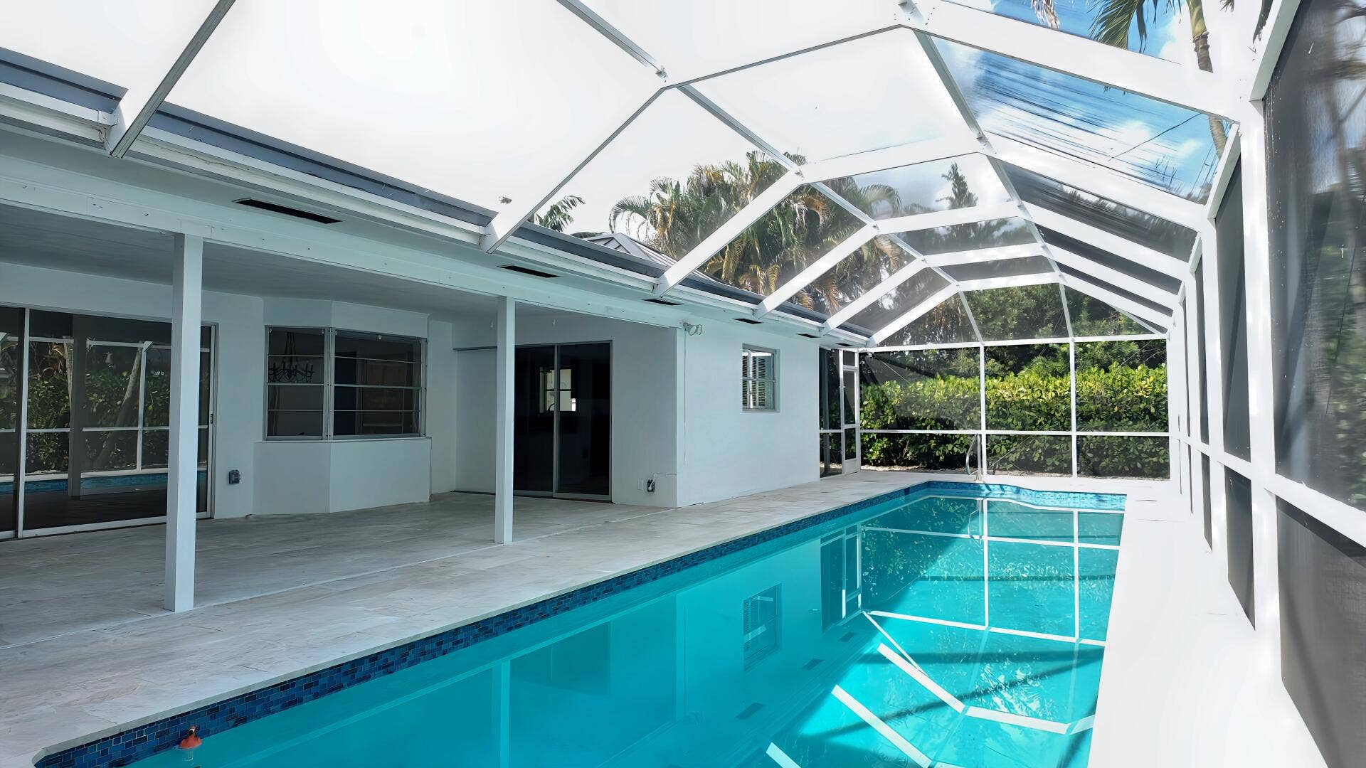 Patio and Pool with Screen Enclosure