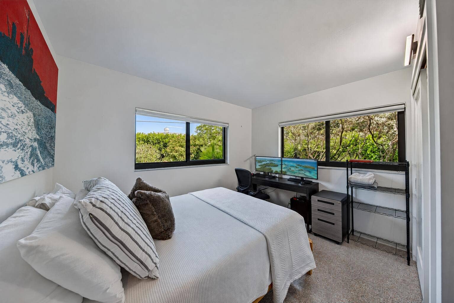 4850 NE 5TH Avenue, Oakland Park, FL 33334 Large Bedroom with room for storage and work space