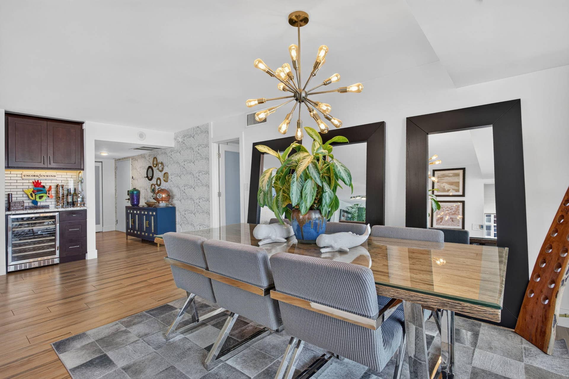 1370 S OCEAN Boulevard, #1705, Pompano Beach, Pompano Beach, FL 33062 Mirrored Dining