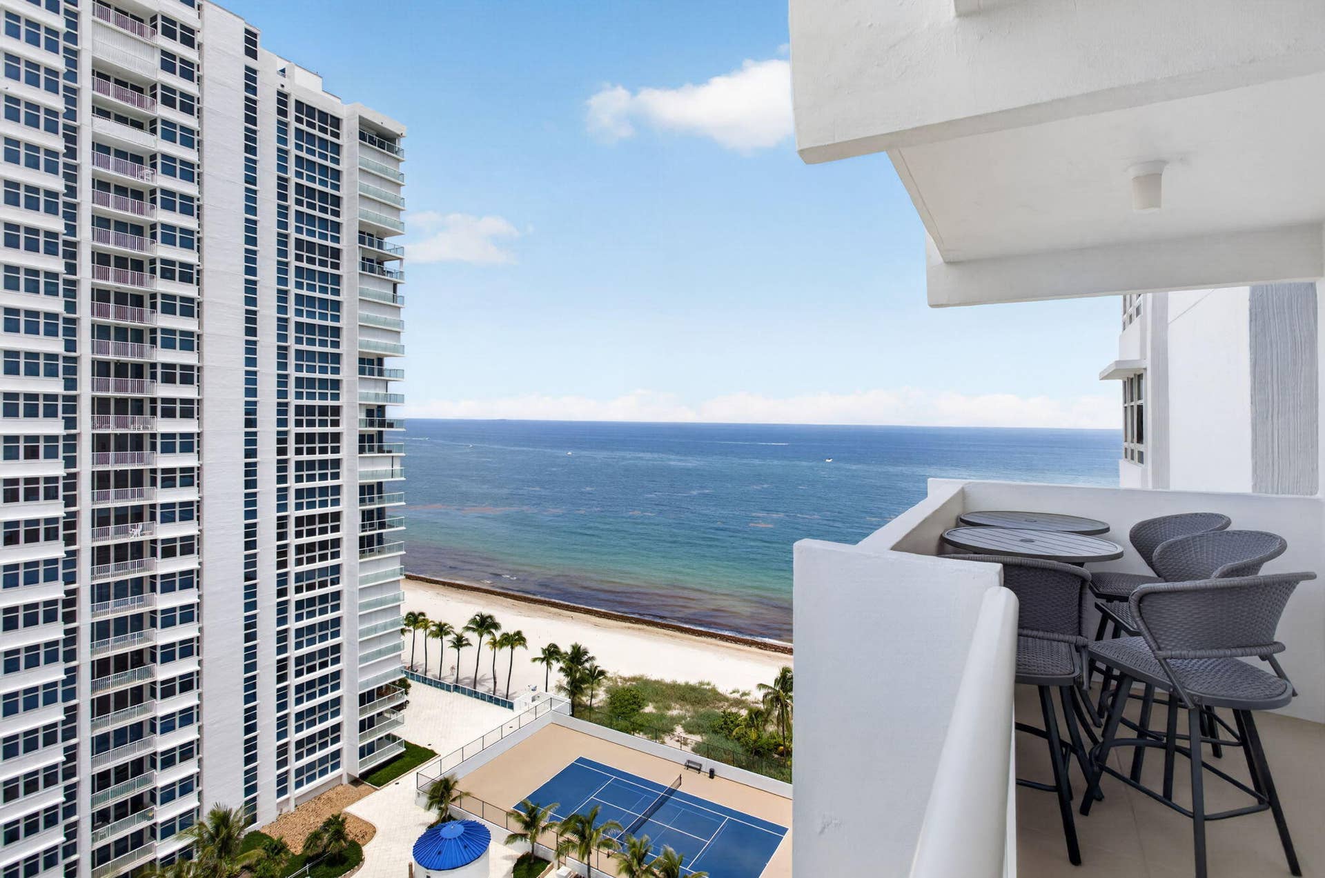 1370 S OCEAN Boulevard, #1705, Pompano Beach, Pompano Beach, FL 33062 Balcony 2 partial ocean views