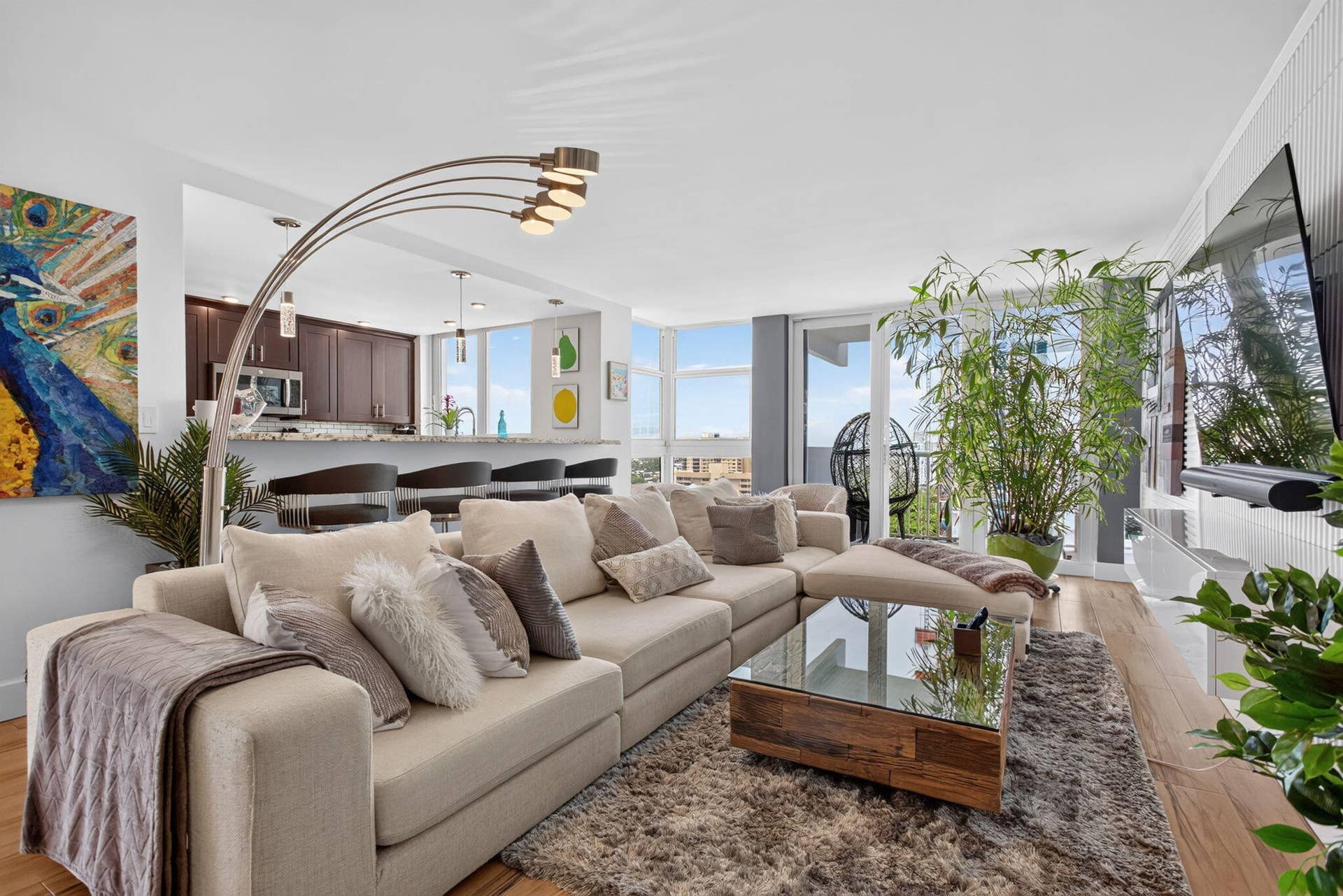 1370 S OCEAN Boulevard, #1705, Pompano Beach, Pompano Beach, FL 33062 Spacious living room