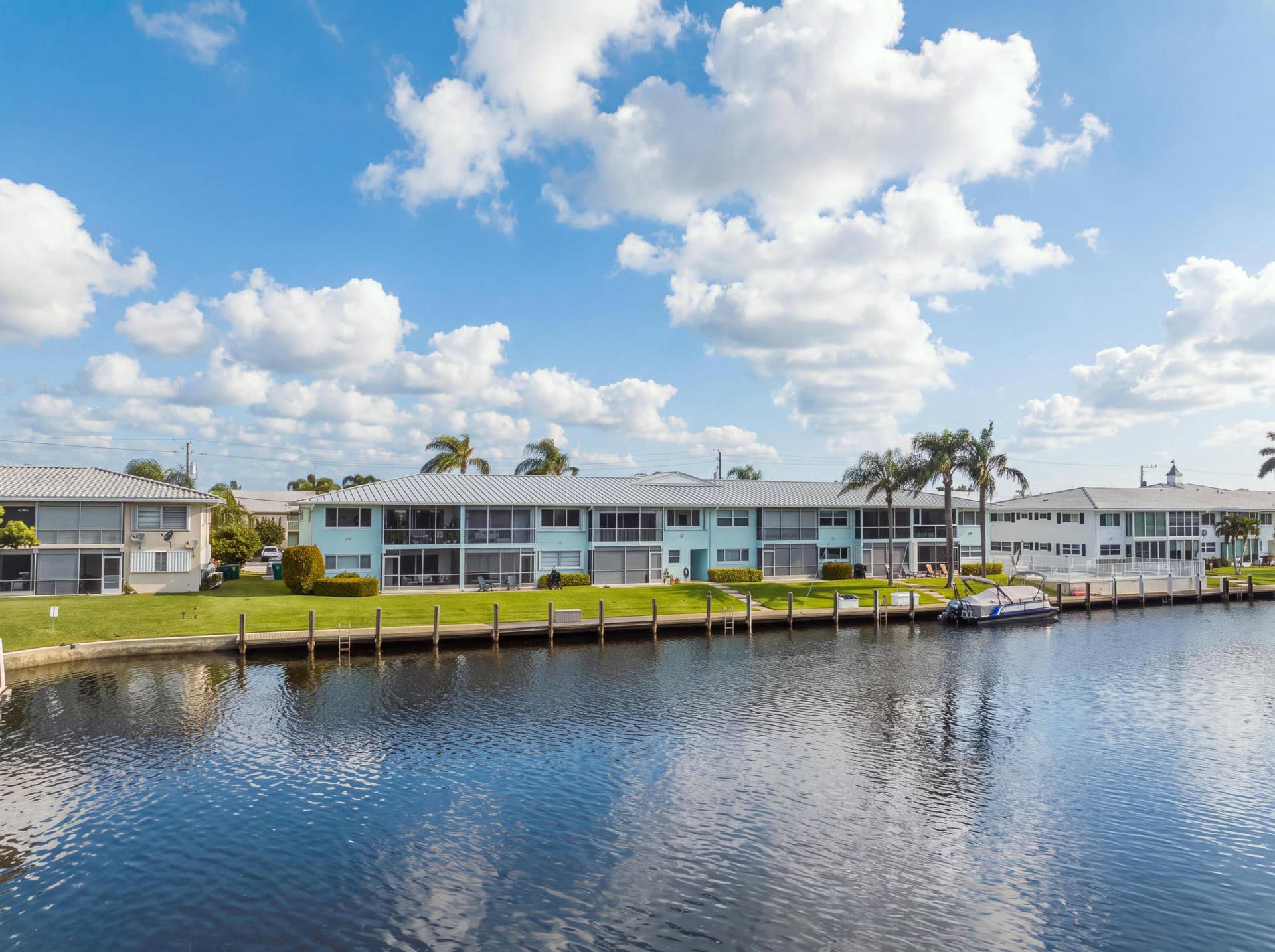 2330 NE 36th Street, #11, Lighthouse Point, FL 33064 Aerial View - Canal Side