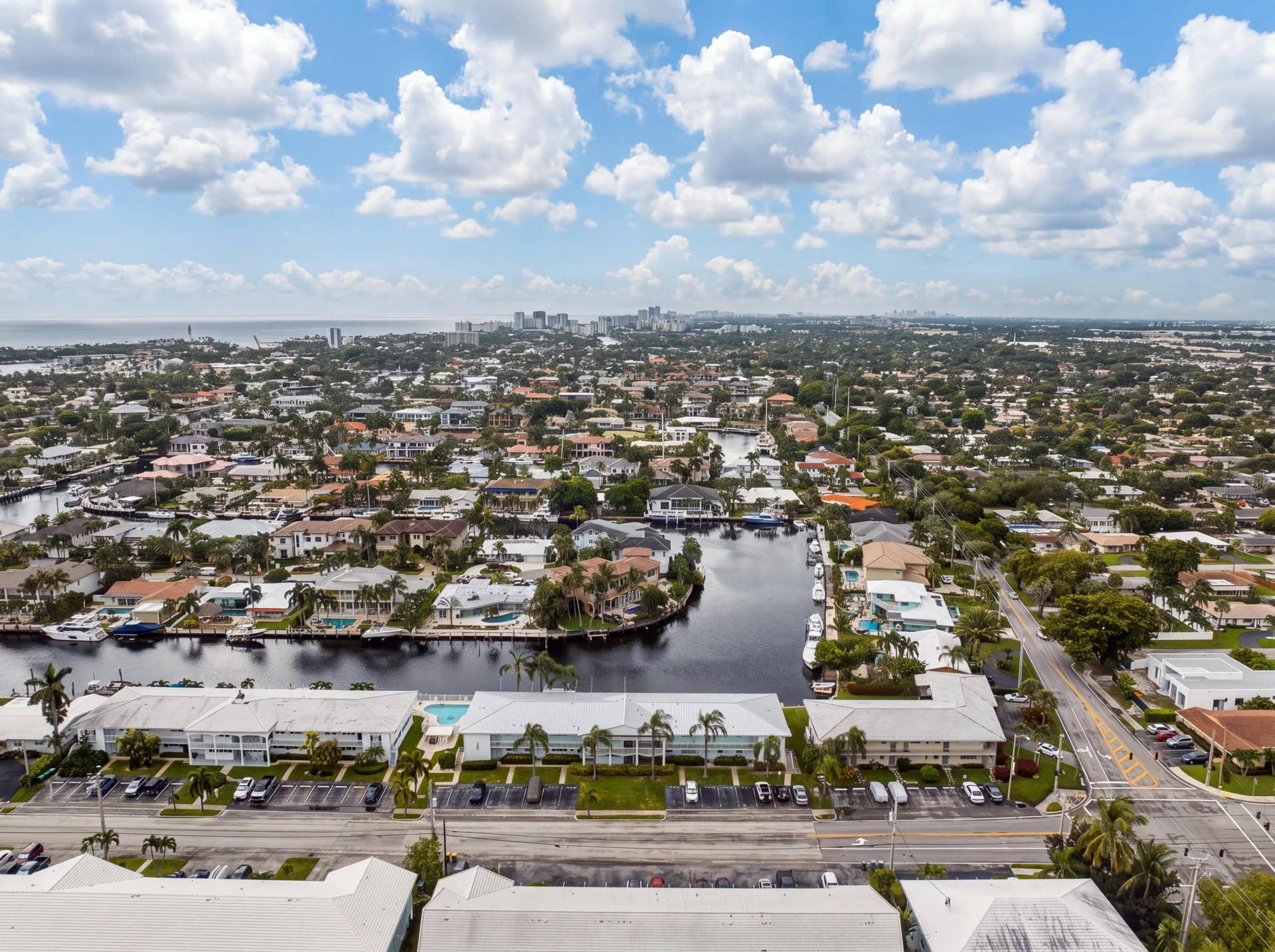 2330 NE 36th Street, #11, Lighthouse Point, FL 33064 Waterfront community with extensive canal access and distant ocean visibility