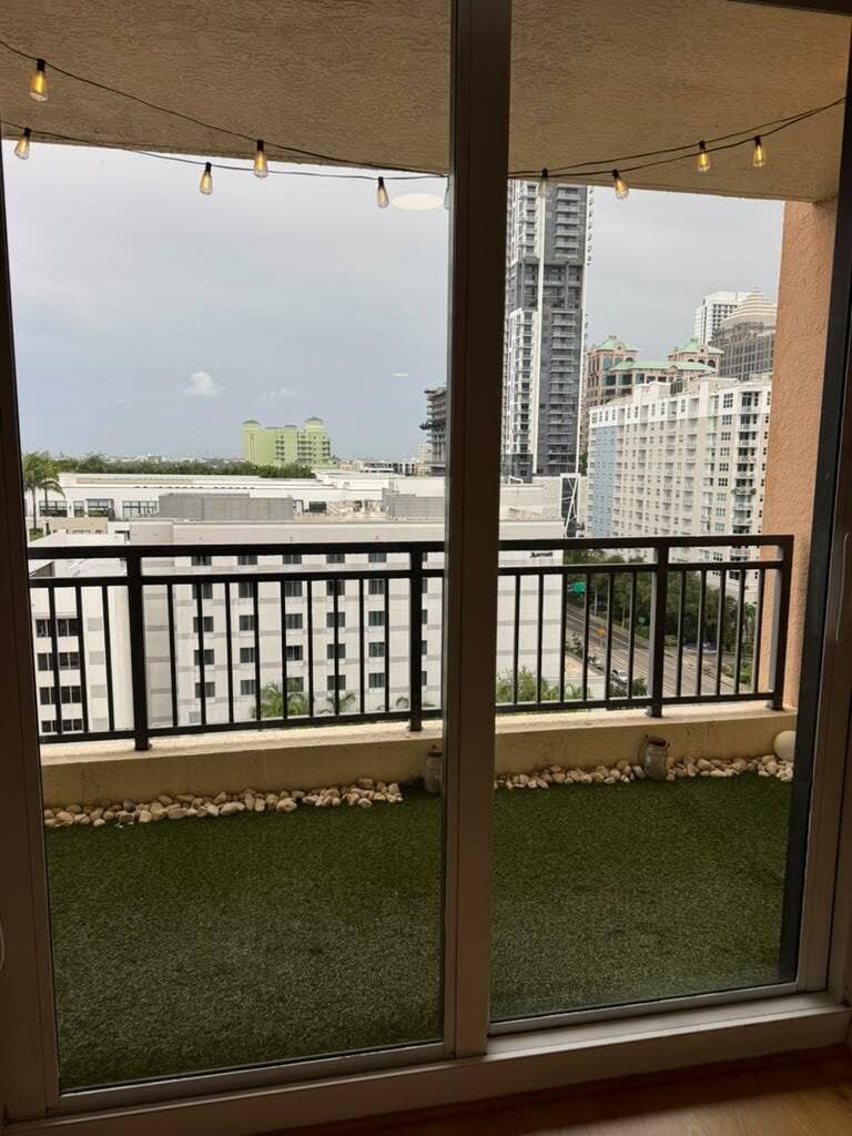 Balcony with great city views