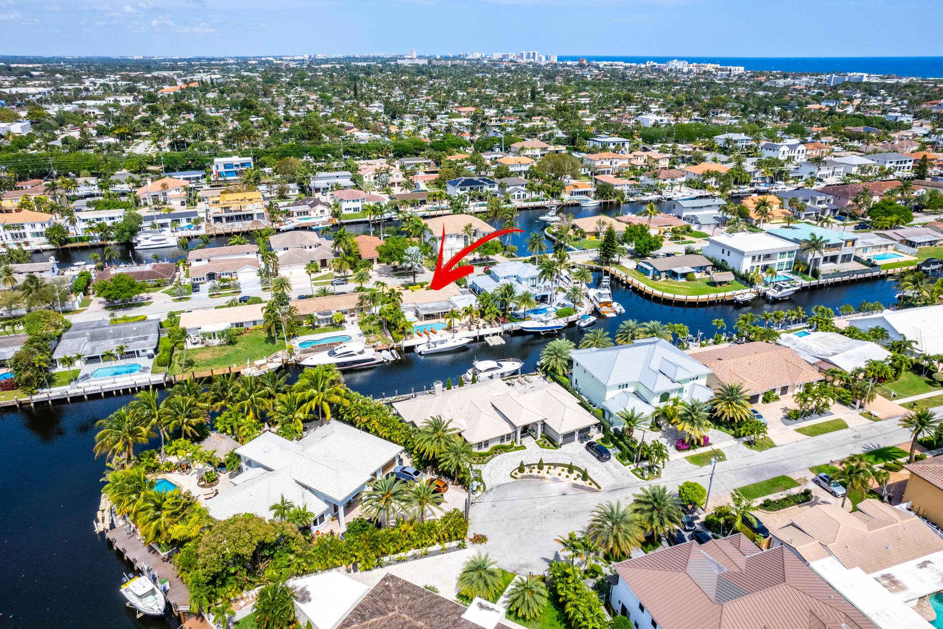 2330 NE 48TH Street NE, Lighthouse Point, Lighthouse Point, FL 33064 Aerial view