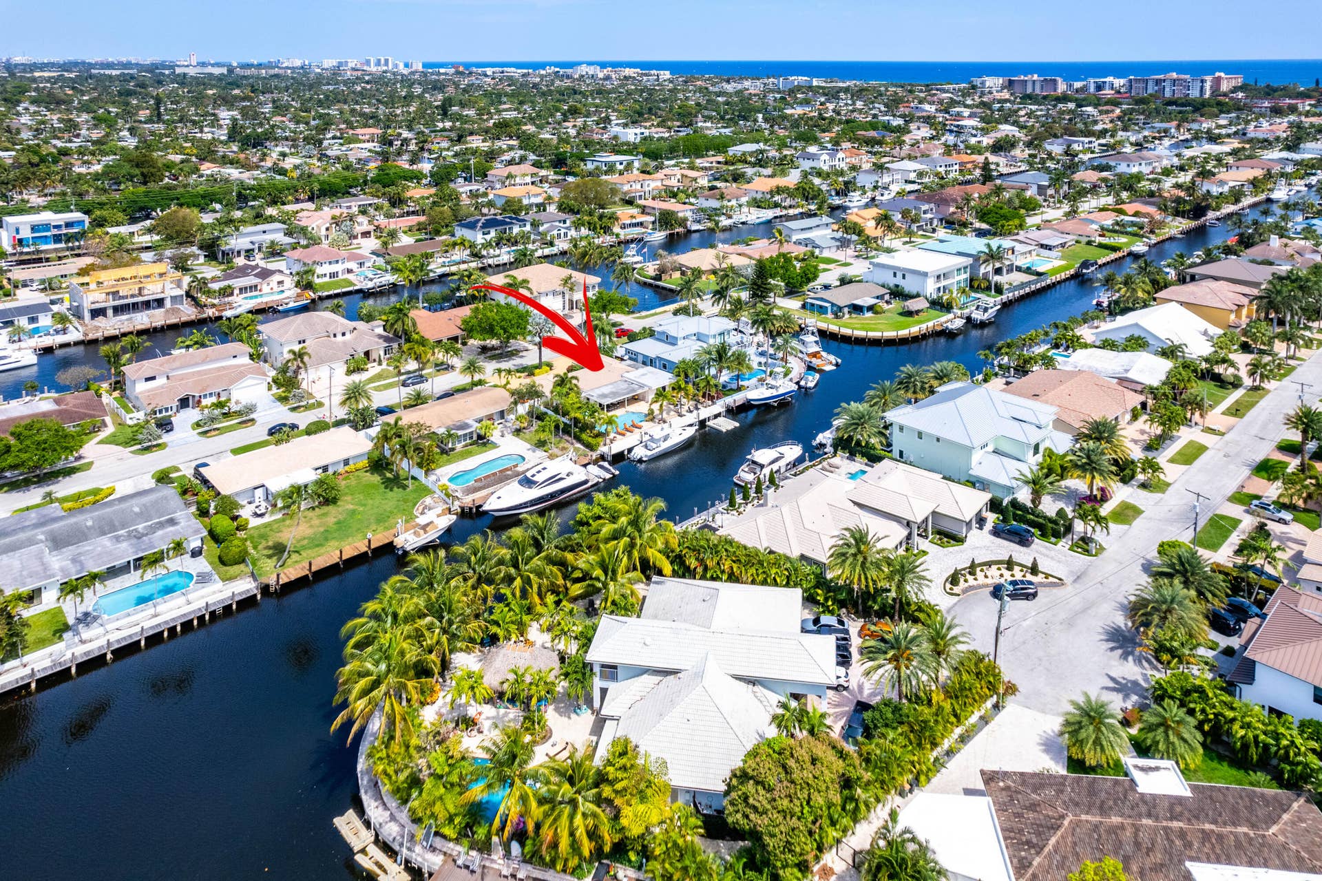 2330 NE 48TH Street NE, Lighthouse Point, Lighthouse Point, FL 33064 Aerial view