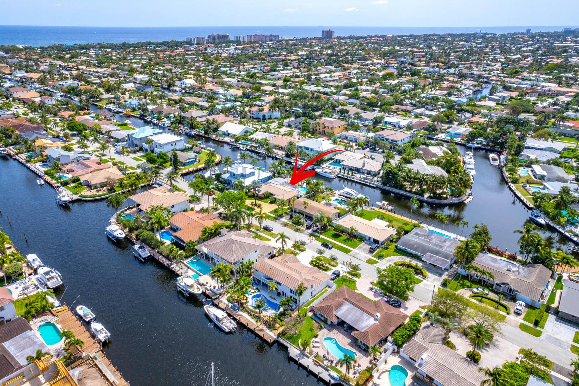 2330 NE 48TH Street NE, Lighthouse Point, Lighthouse Point, FL 33064 Aerial view