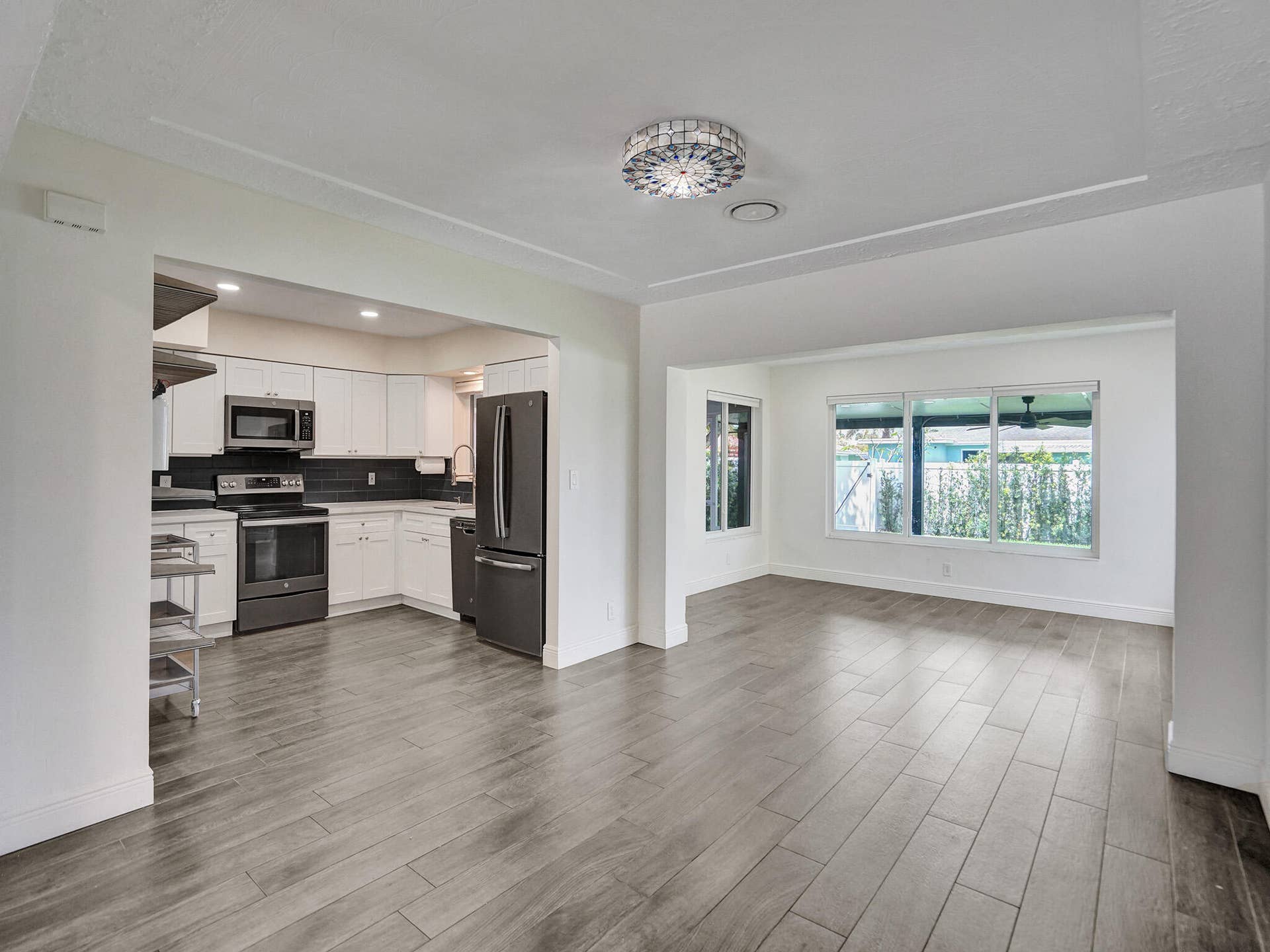 4309 JOHNSON Street, Hollywood, FL 33021 Open floor plan kitchen and living area