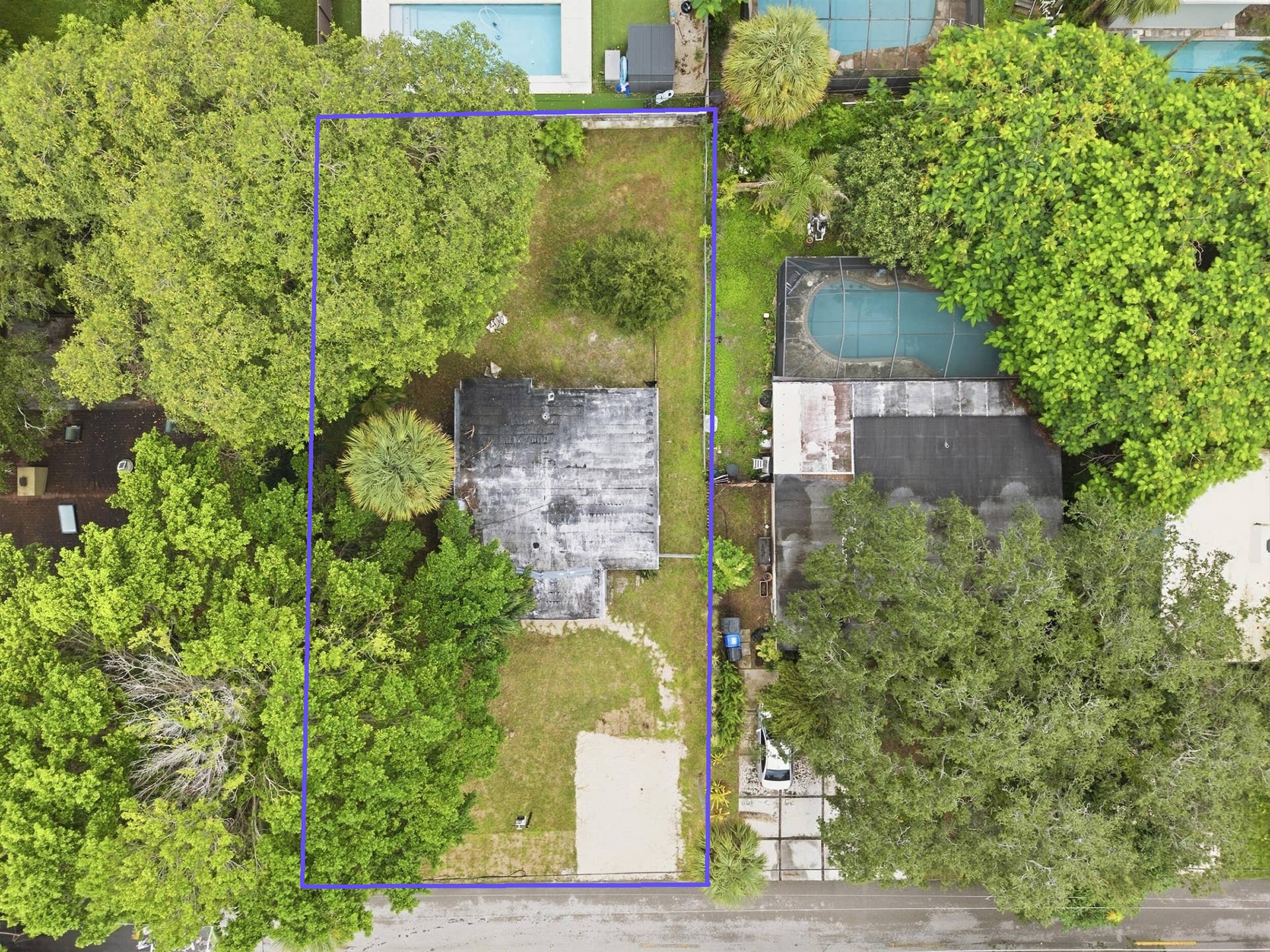 1725 SW 14th Court, Fort Lauderdale, FL 33312 Aerial View of Lot