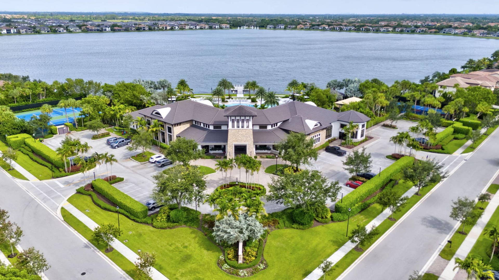 11425 WATERCREST Circle E, Parkland, FL 33076 #2 Overhead Clubhouse