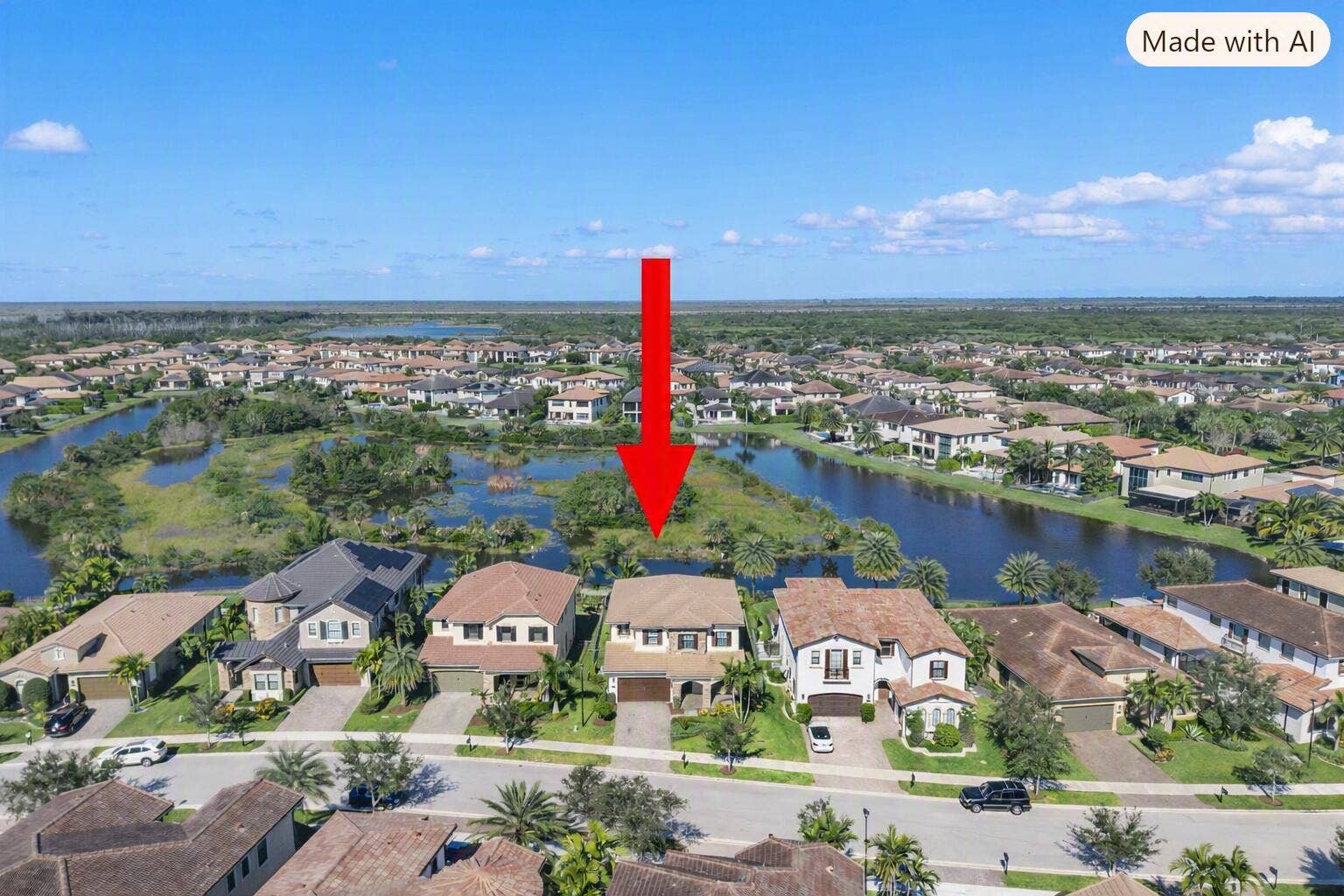 11425 WATERCREST Circle E, Parkland, FL 33076 Front - Arrow