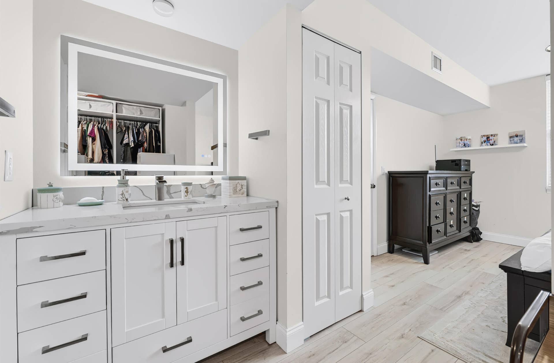 Master bedroom vanity