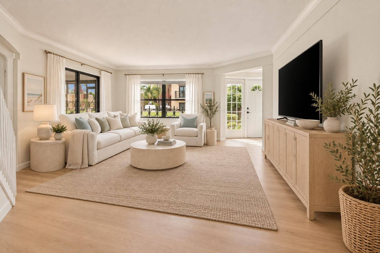 24 Uno Lago Drive, Juno Beach, FL 33408 Ai rendering living