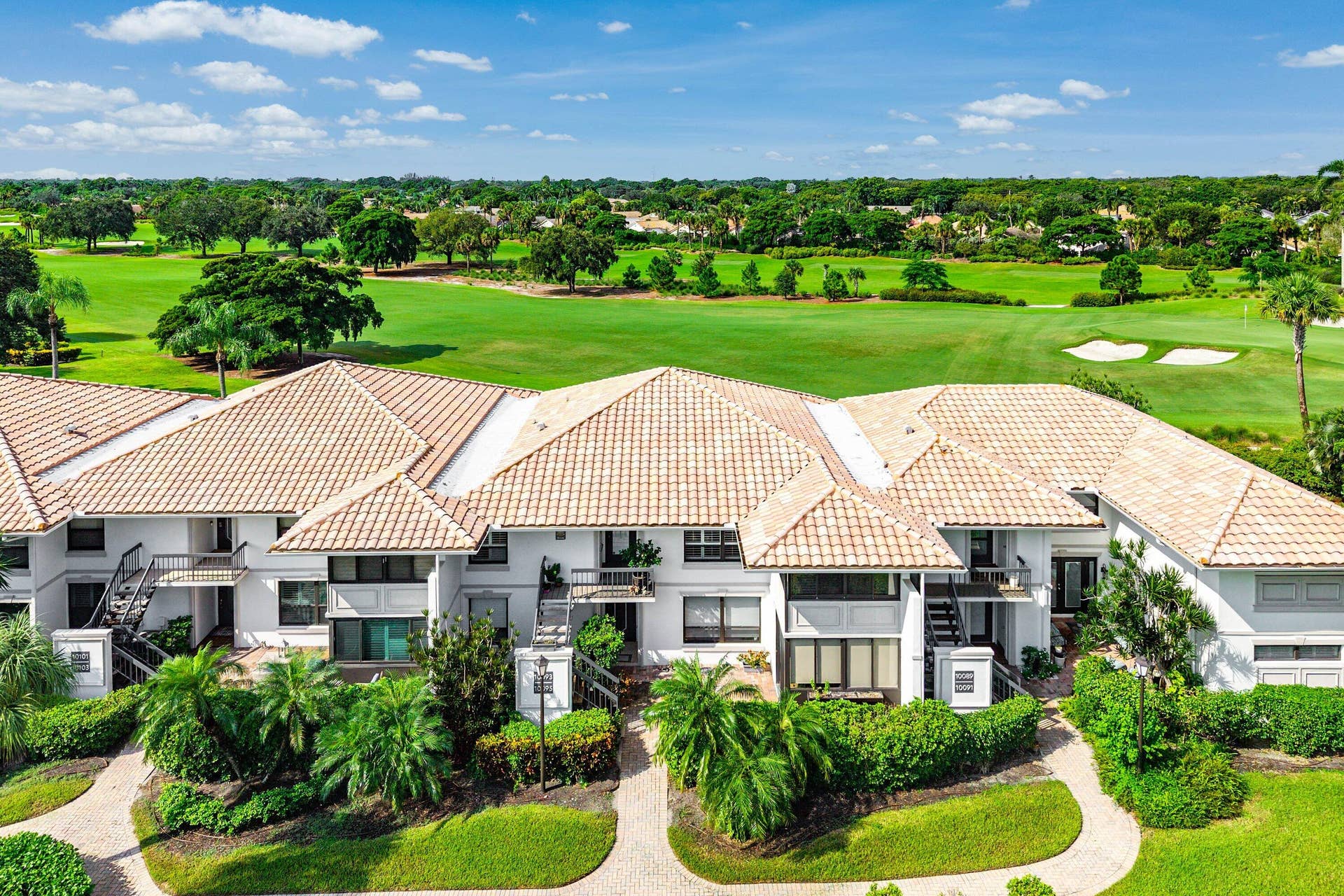 10093 Quail Covey Road, #Hibiscus N, Boynton Beach, FL 33436 Aerial