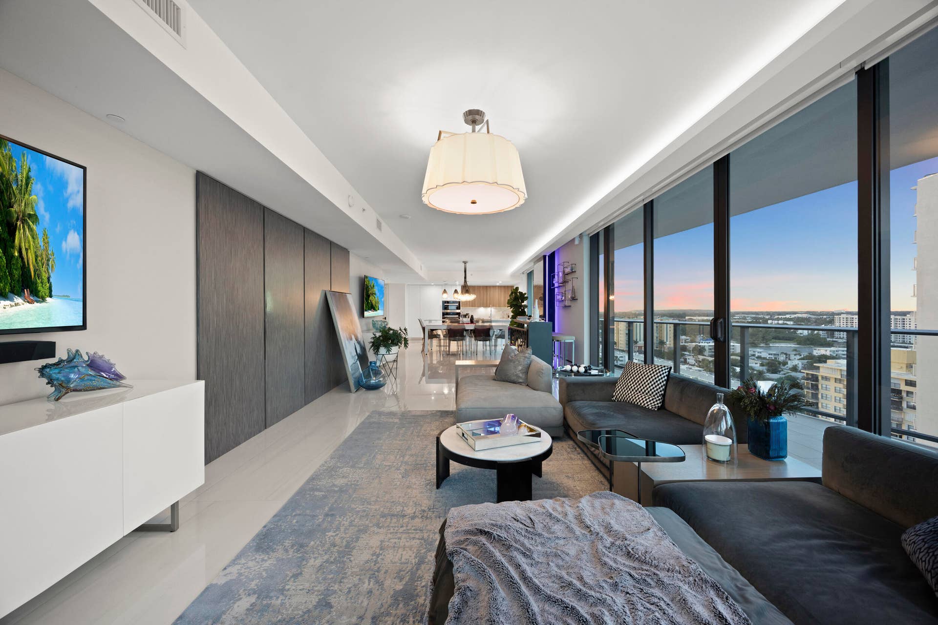 730 N Ocean Boulevard, Pompano Beach, FL 33062 Enjoy sunsets over the Intracoastal waterway from your wrap-around balcony.