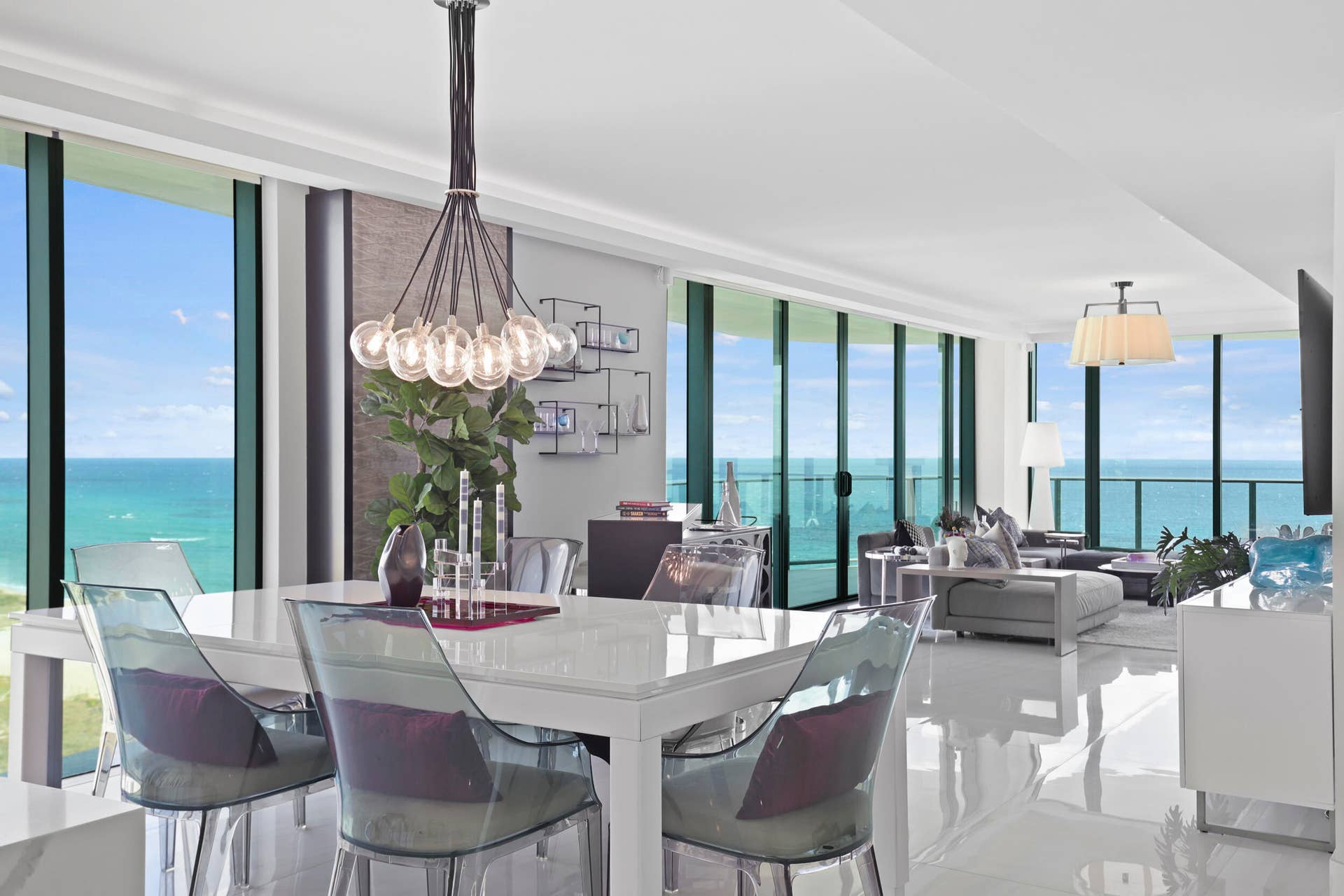 730 N Ocean Boulevard, Pompano Beach, FL 33062 Thoughtfully customized from end to end, Residence 1402 is truly one of a kind, featuring Lutron automation, custom lighting and distinctive designer details throughout.