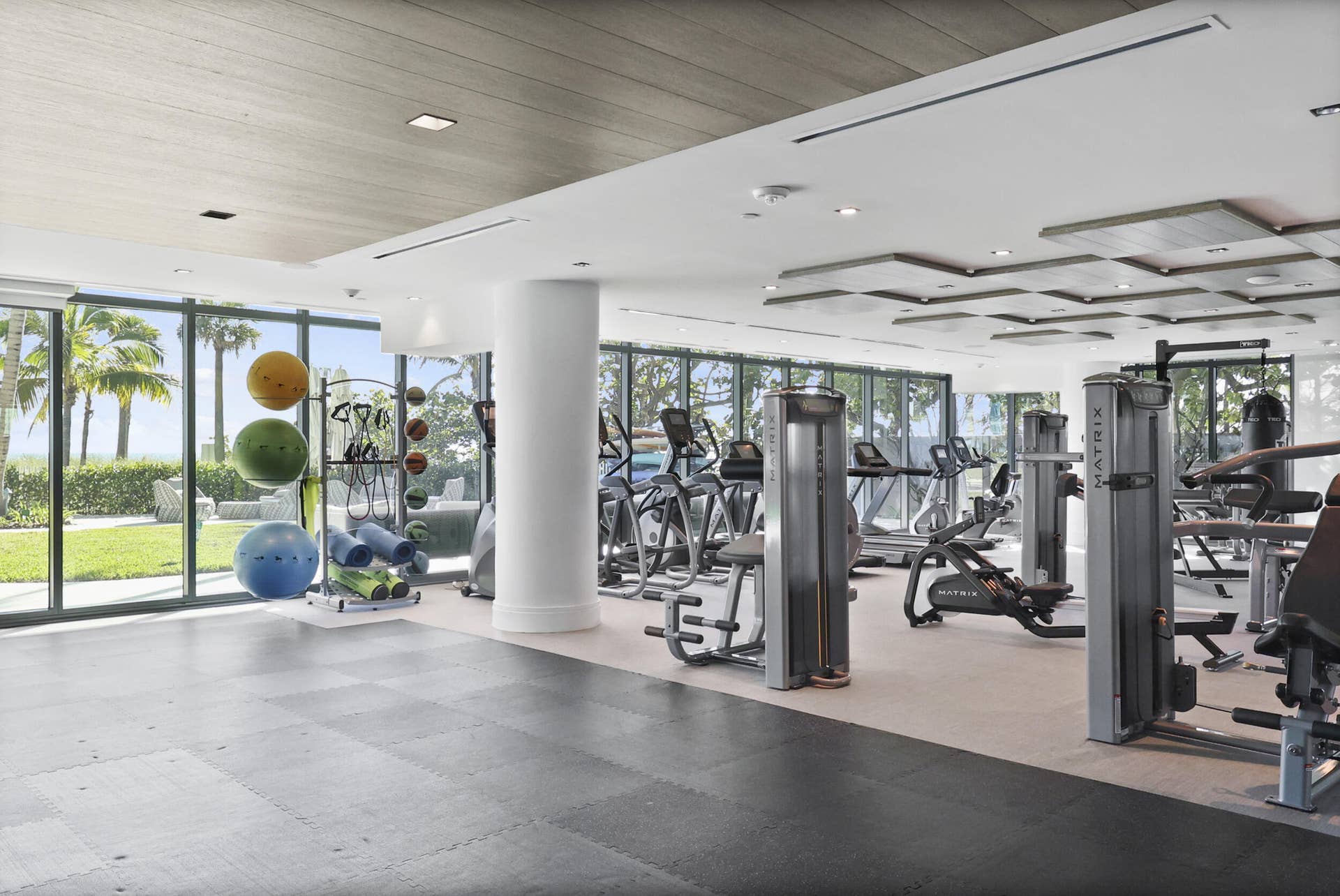 730 N Ocean Boulevard, Pompano Beach, FL 33062 The state of the art fitness center overlooks the Atlantic Ocean.