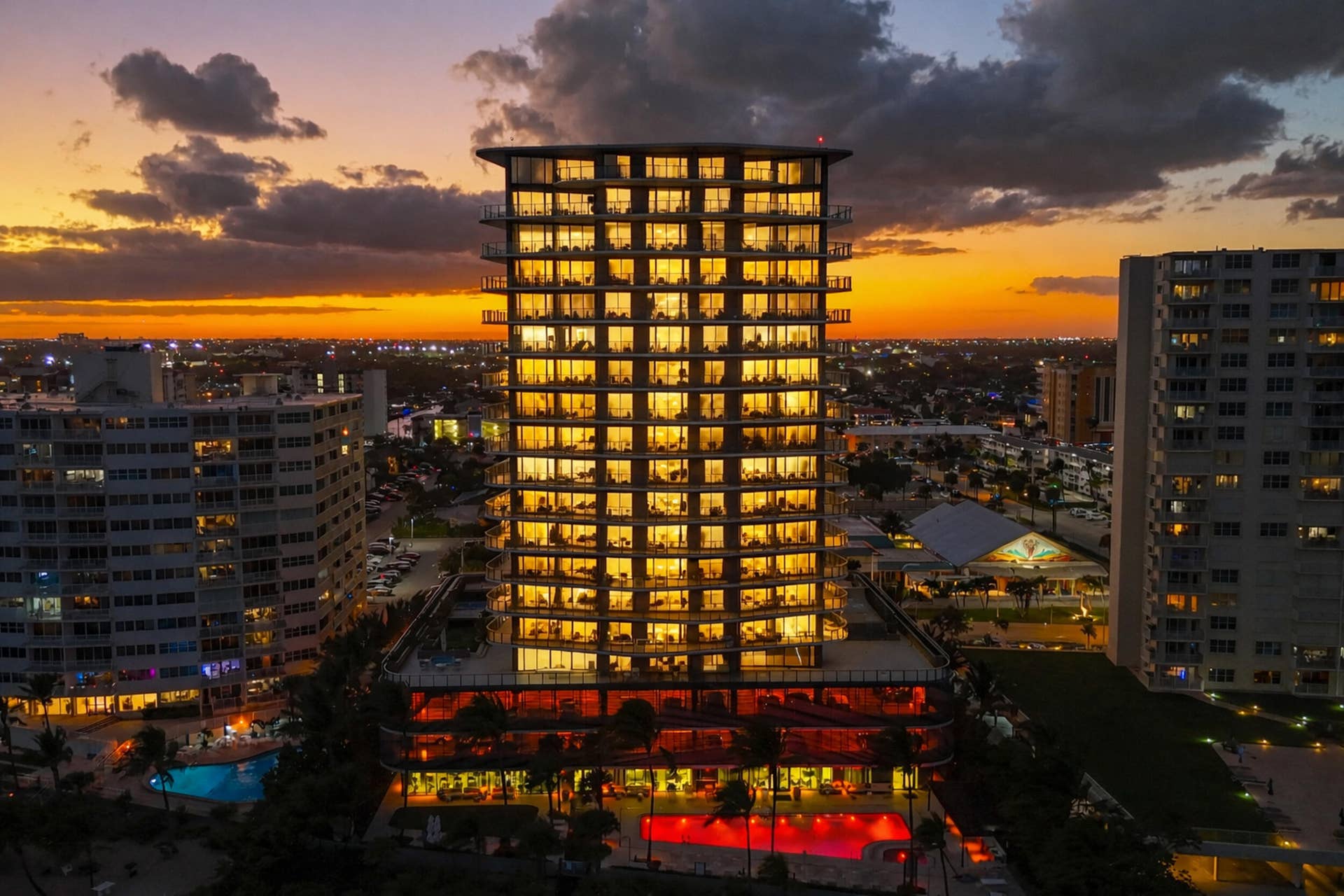 730 N Ocean Boulevard, Pompano Beach, FL 33062 Sabbia Beach is a flagship luxury condominium positioned directly on the sand and an unmistakable presence on the Pompano Beach skyline. Offering 200 feet of shoreline and 30,000 square feet of private oceanfront grounds, residents and guests enjoy a private beach, resort-style pool, oceanfront fitness center, elegant clubroom, business center, valet parking, 24-hour security and an unmatched oceanfront lifestyle.
