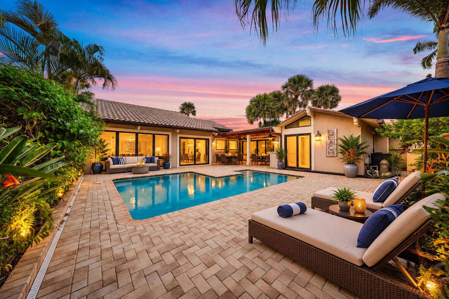101 W Spearfish Lane, Jupiter, FL 33477 Pool Deck - Virtaully Staged