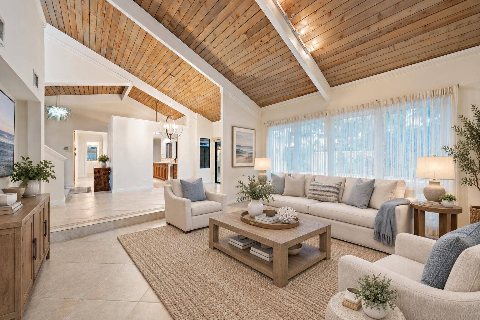 101 W Spearfish Lane, Jupiter, FL 33477 Family Room - Virtually Staged